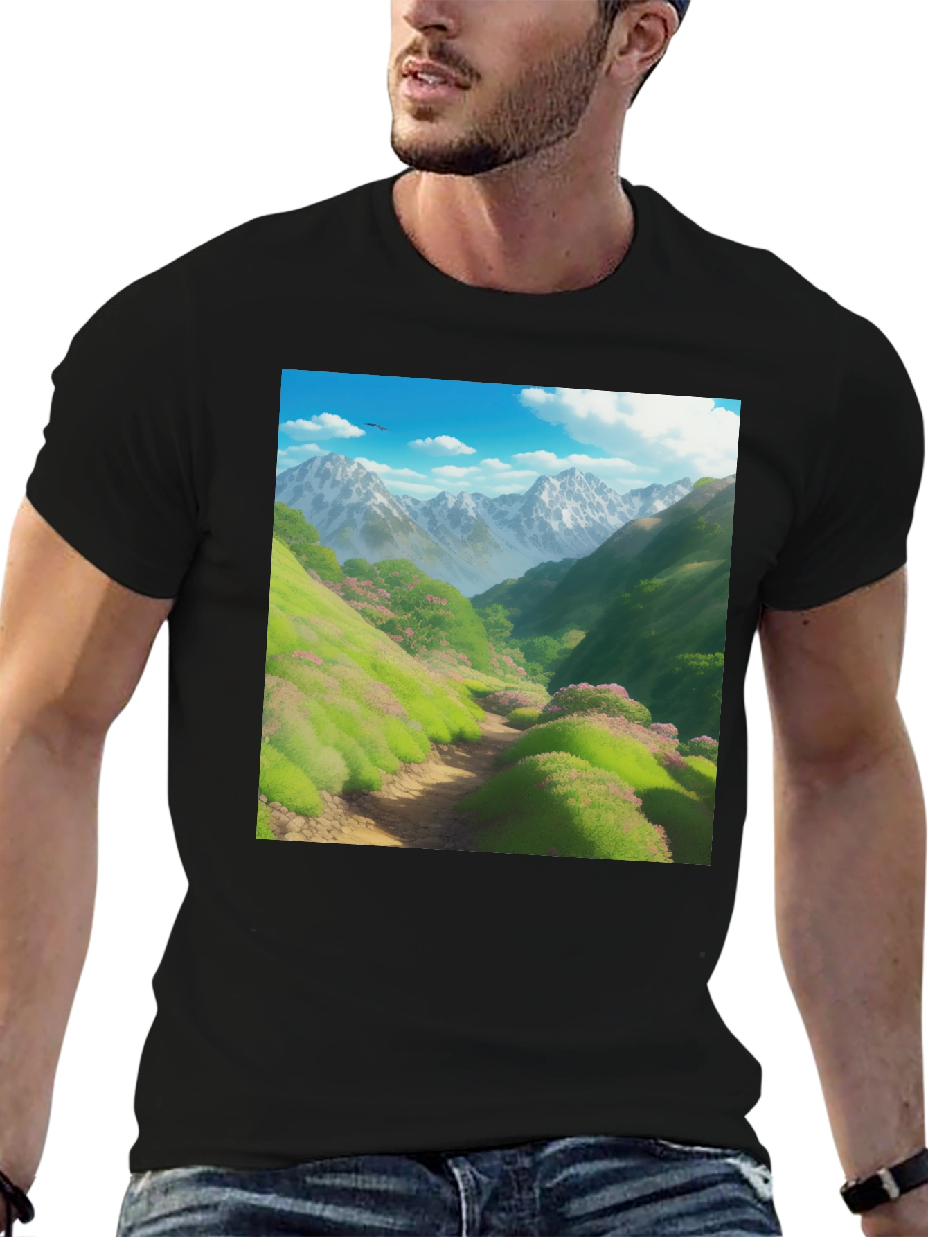 Mountain Trail T-Shirt: Scenic Nature Tee