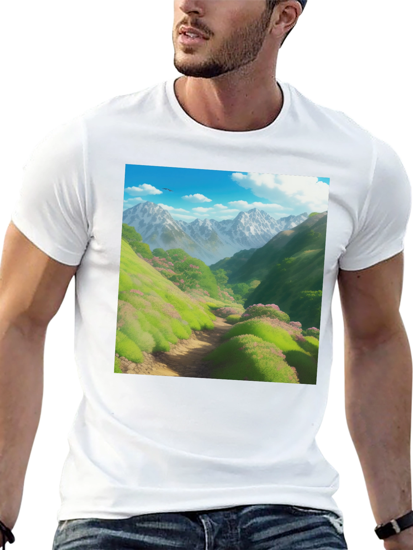 Mountain Trail T-Shirt: Scenic Nature Tee