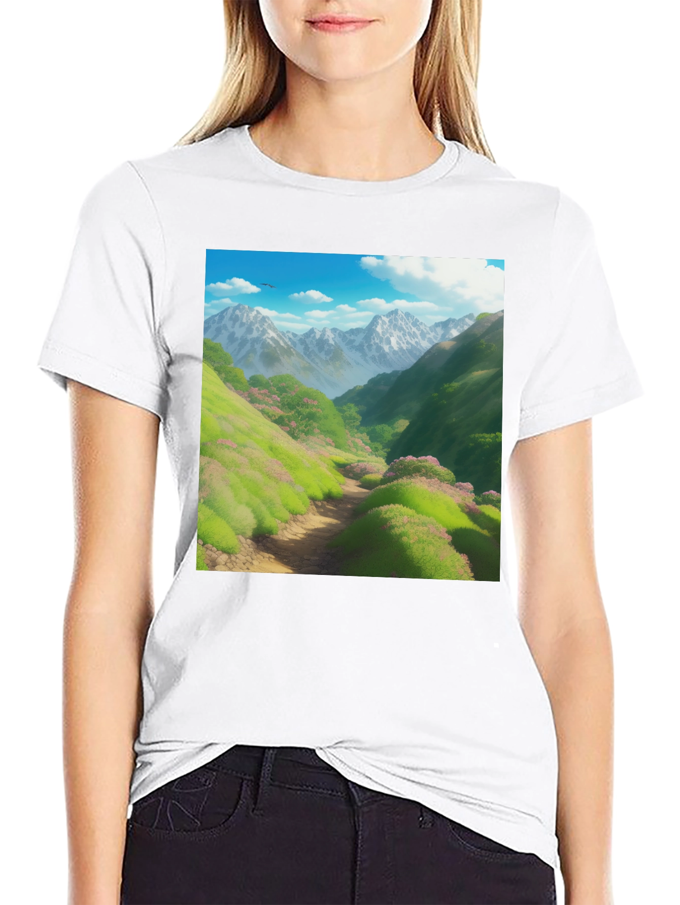 Mountain Trail T-Shirt: Scenic Nature Tee