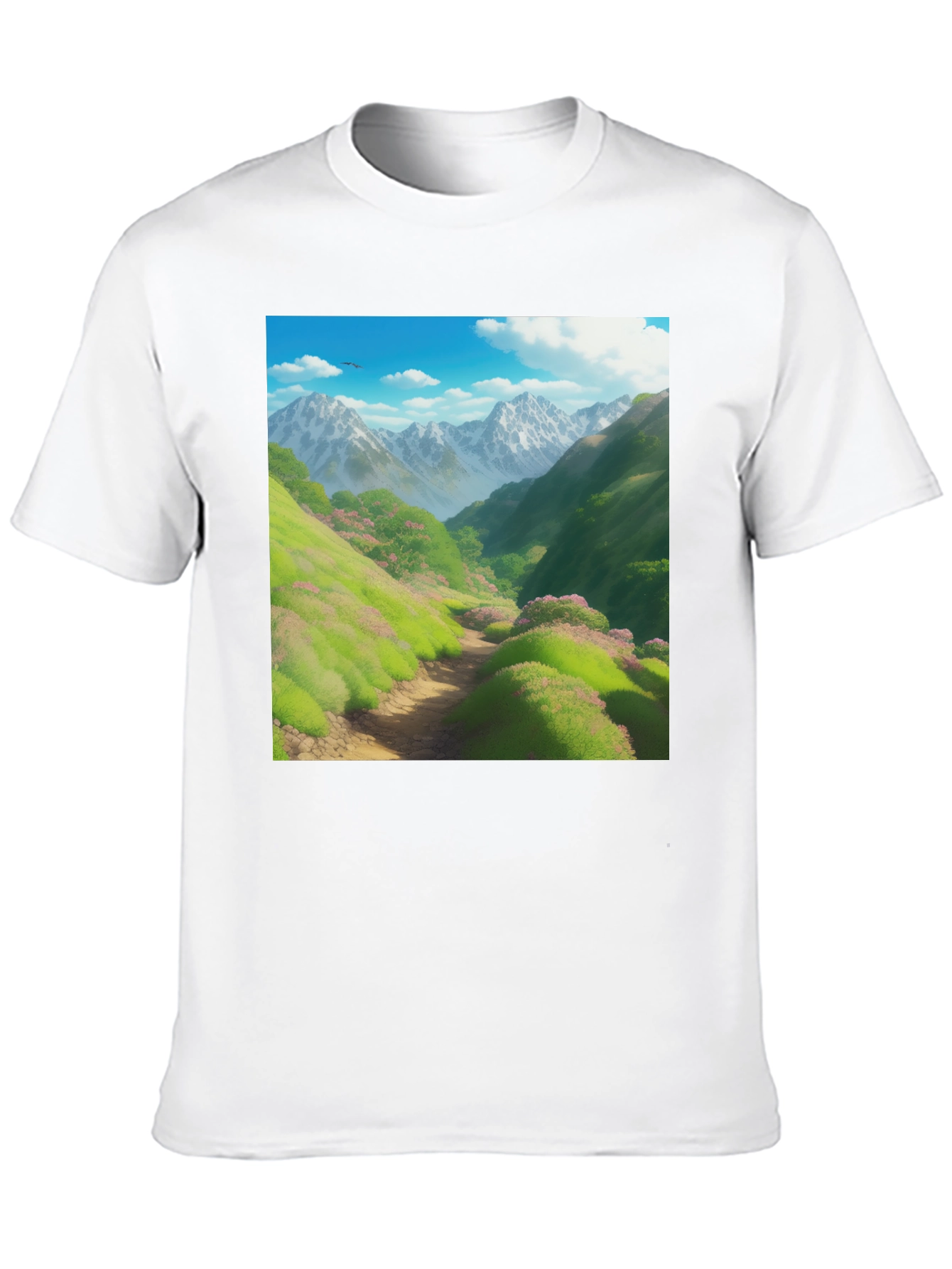 Mountain Trail T-Shirt: Scenic Nature Tee