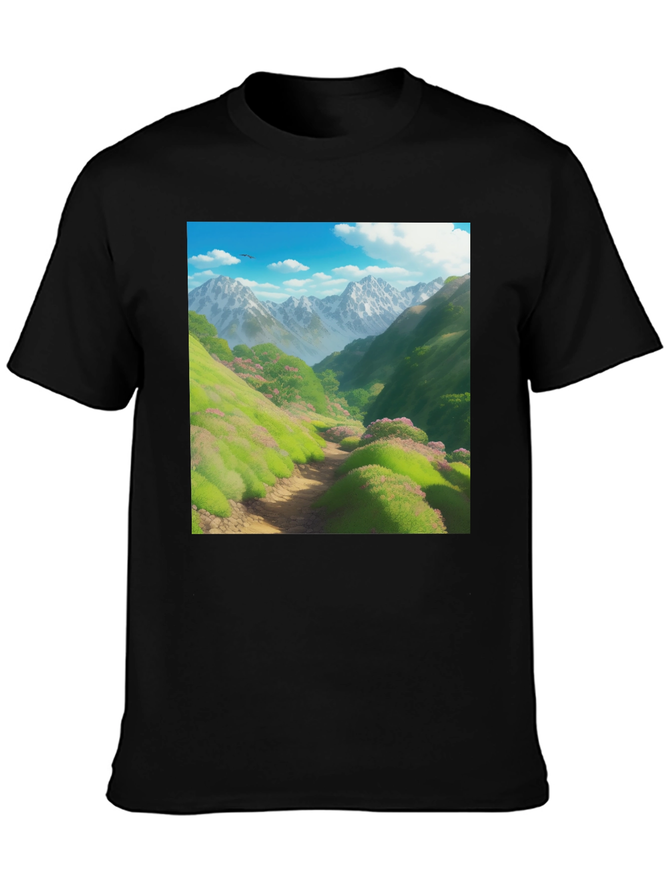 Mountain Trail T-Shirt: Scenic Nature Tee
