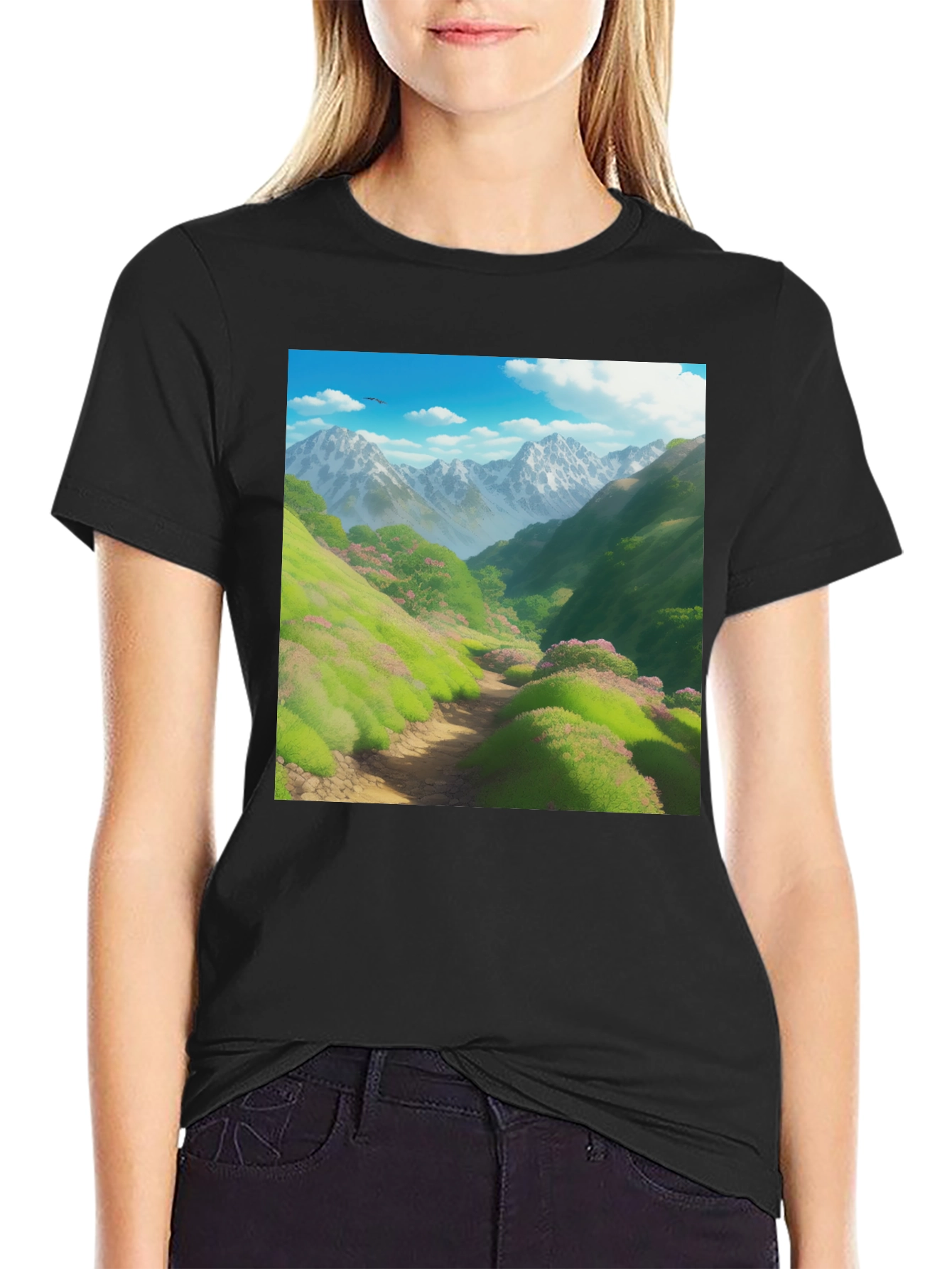Mountain Trail T-Shirt: Scenic Nature Tee