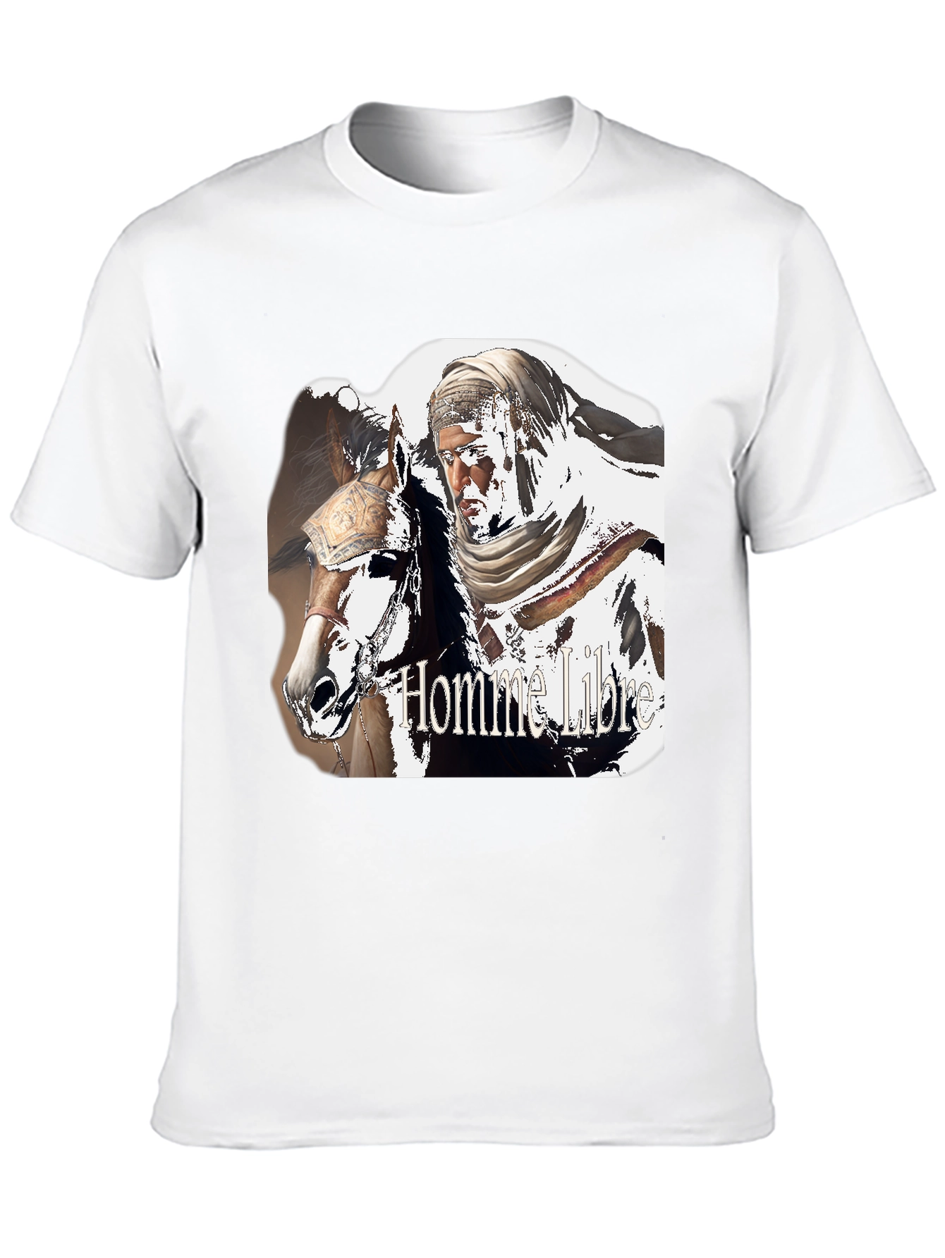 Homme Libre Graphic Black T-Shirt