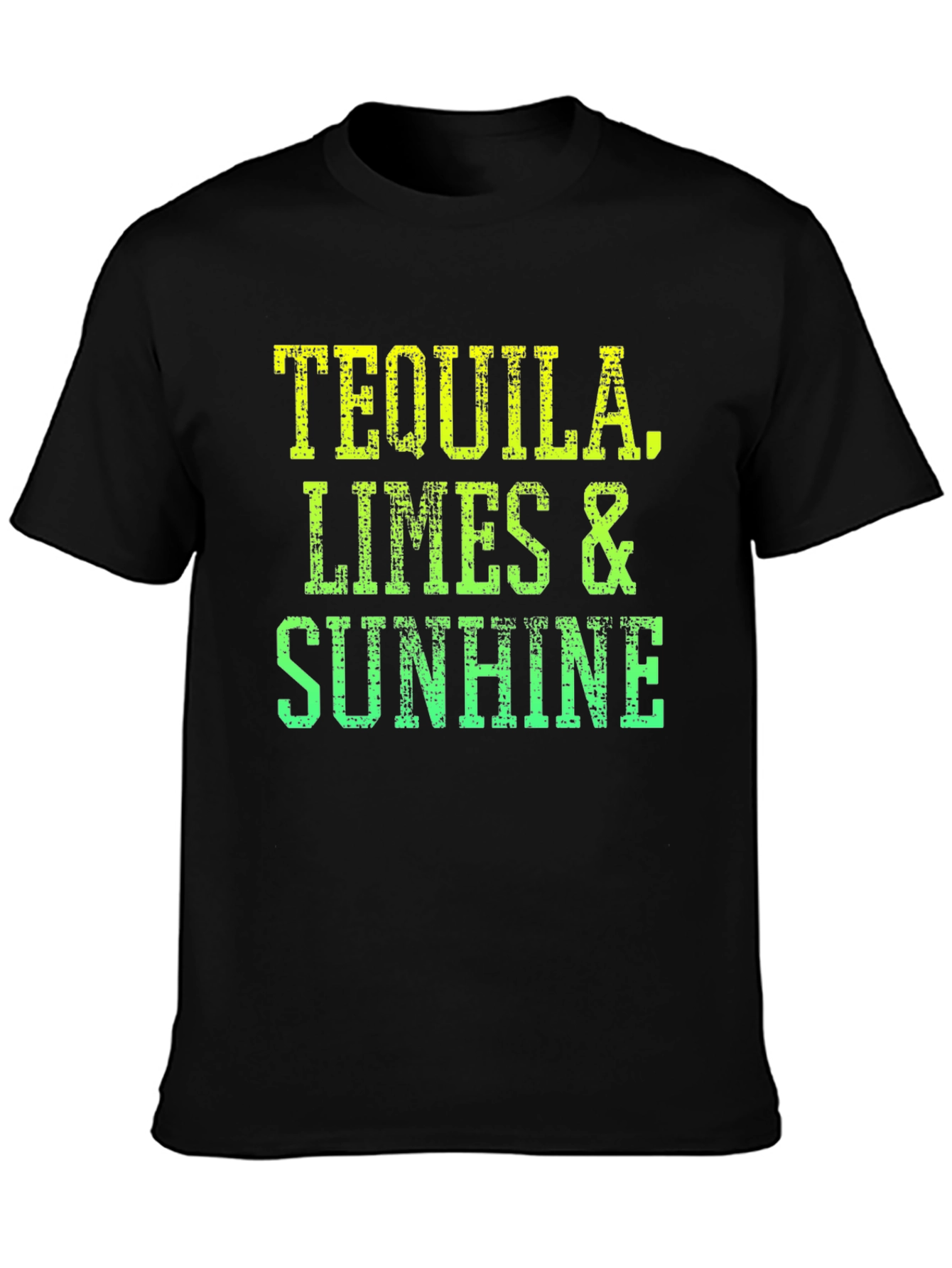 Tequila Limes & Sunshine Black T-Shirt