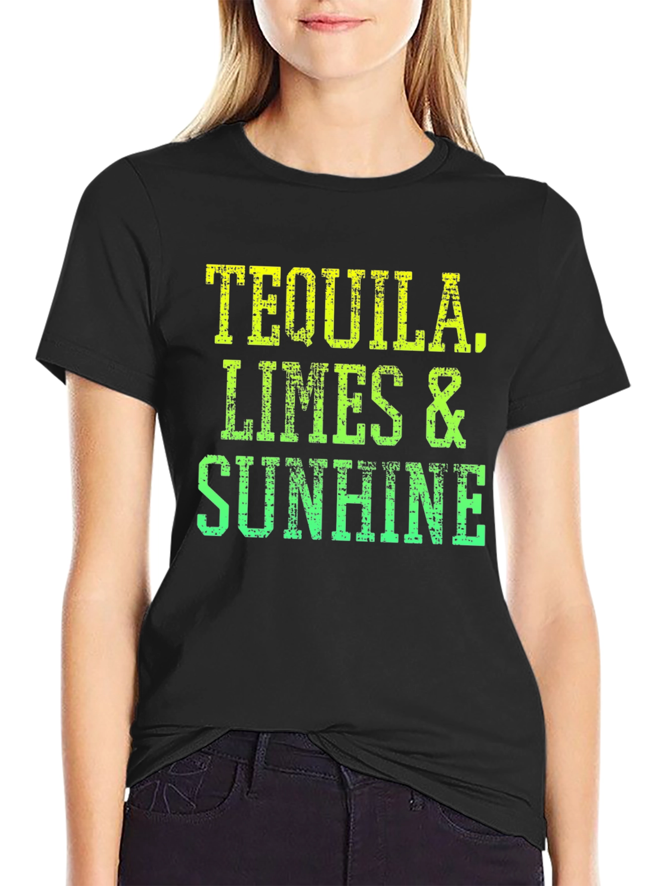 Tequila Limes & Sunshine Black T-Shirt