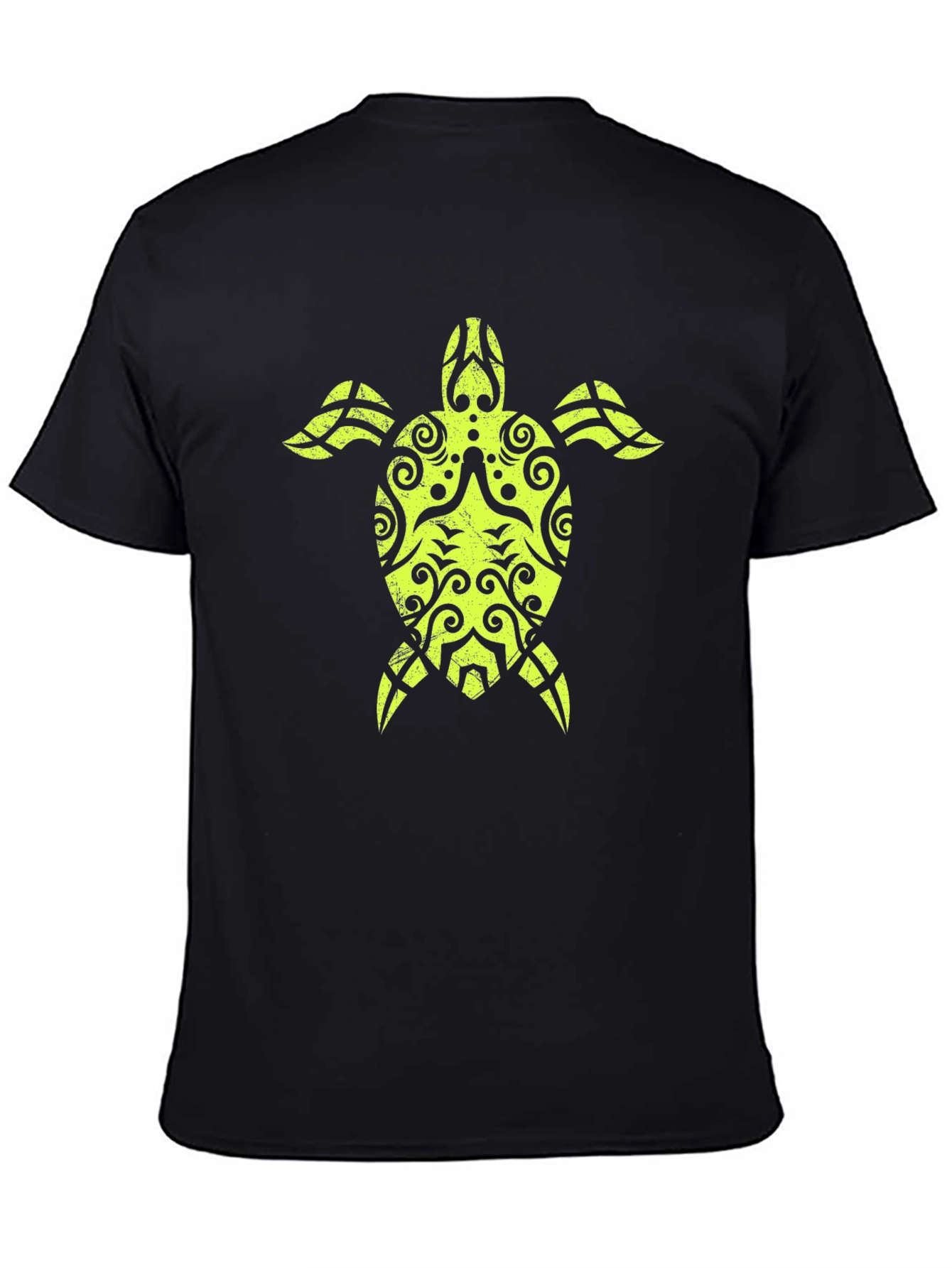Tribal Turtle Graphic Tee - Black