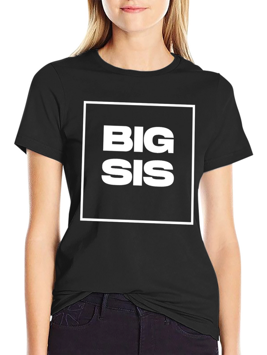 Big Sis Graphic Tee - Stylish Black T-Shirt