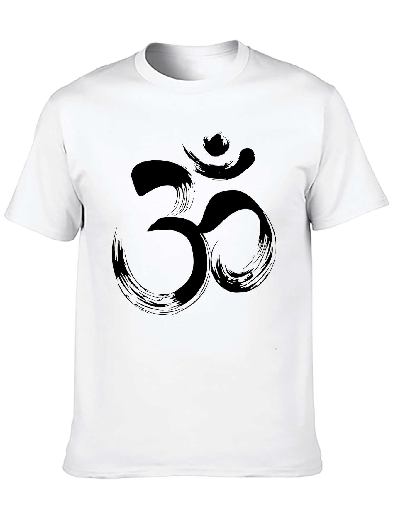 Om Symbol T-Shirt - Brushstroke Design