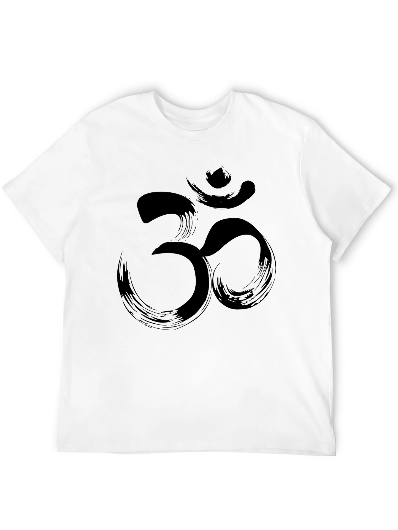 Om Symbol T-Shirt - Brushstroke Design