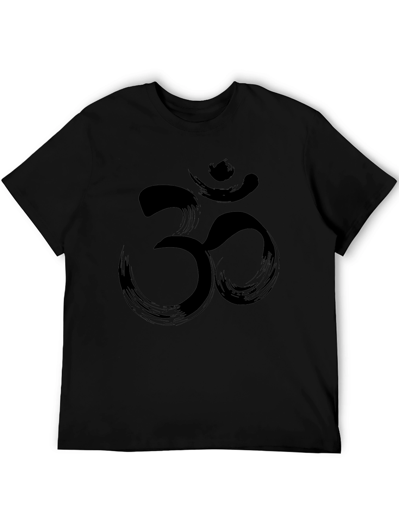 Om Symbol T-Shirt - Brushstroke Design