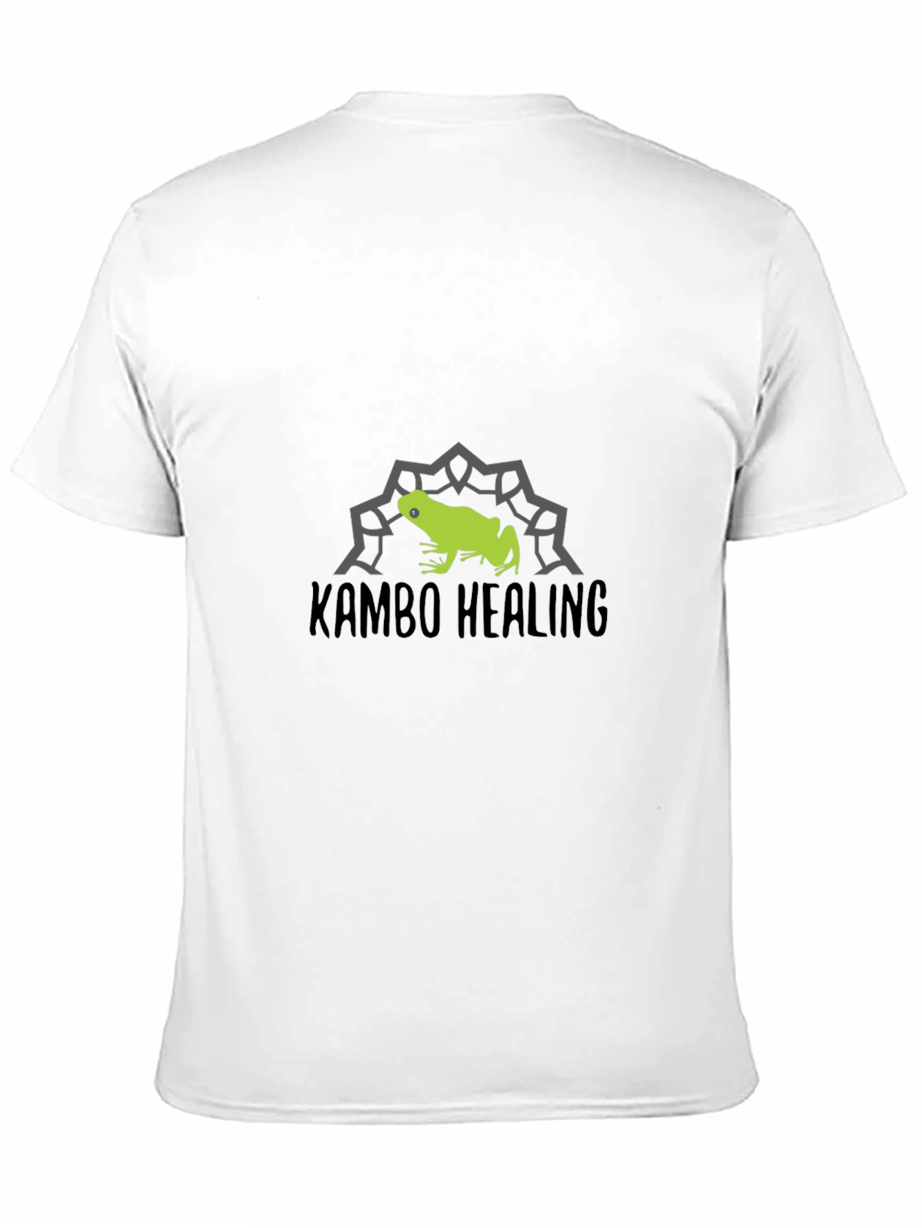 Kambo Healing Frog Graphic Tee - Black Cotton Blend
