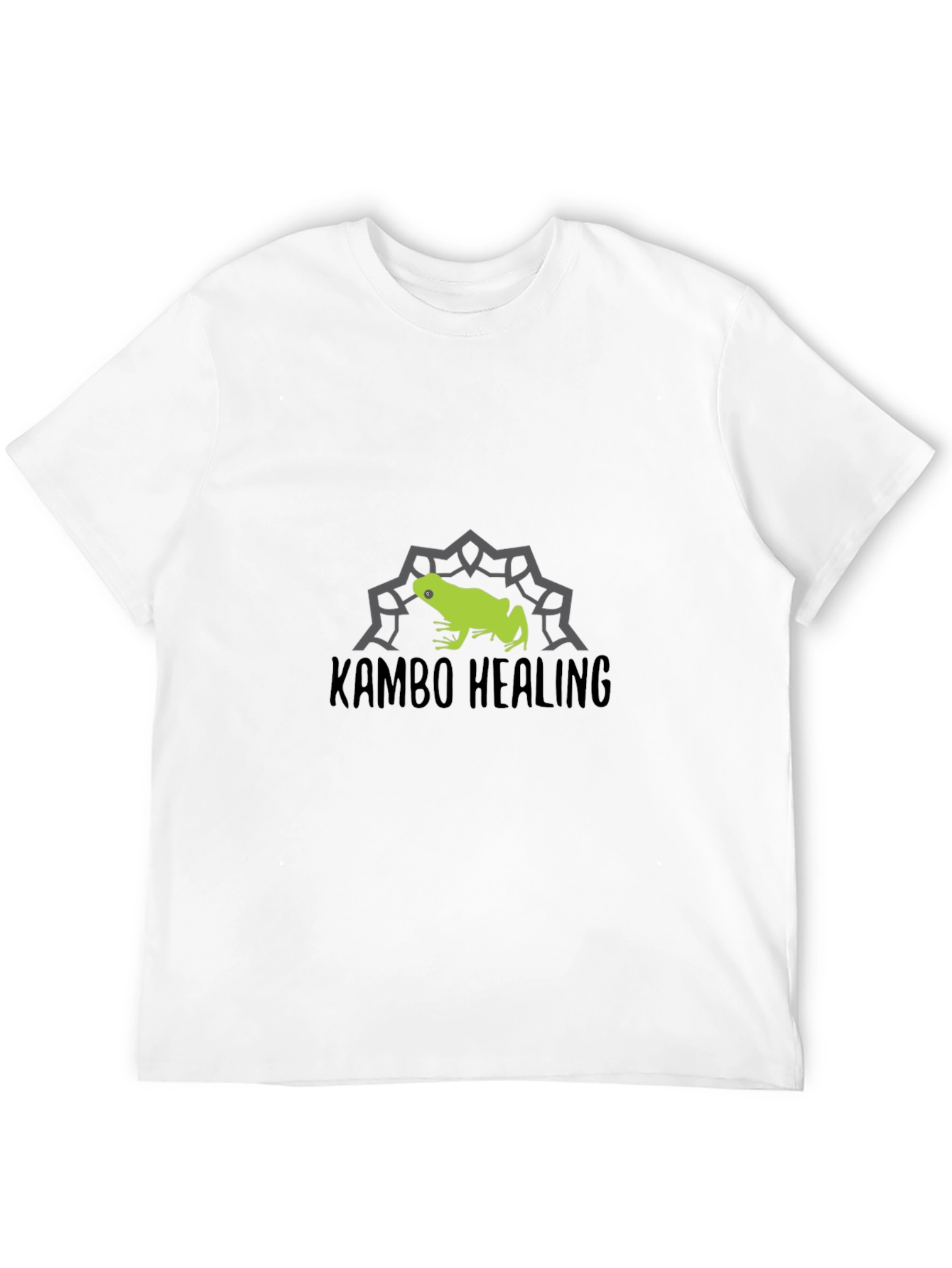 Kambo Healing Frog Graphic Tee - Black Cotton Blend