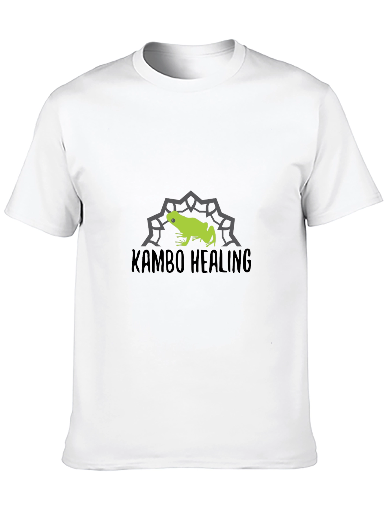 Kambo Healing Frog Graphic Tee - Black Cotton Blend