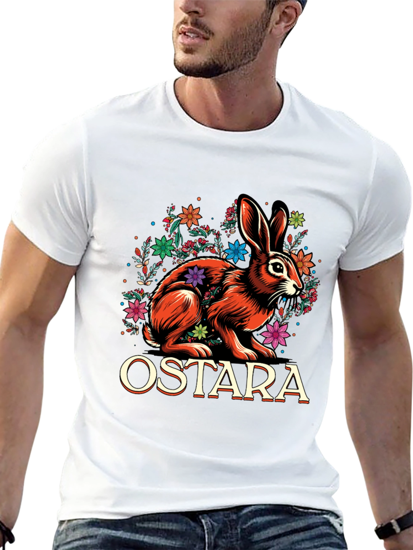 Ostara Hare T-Shirt - Spring Equinox Pagan Apparel