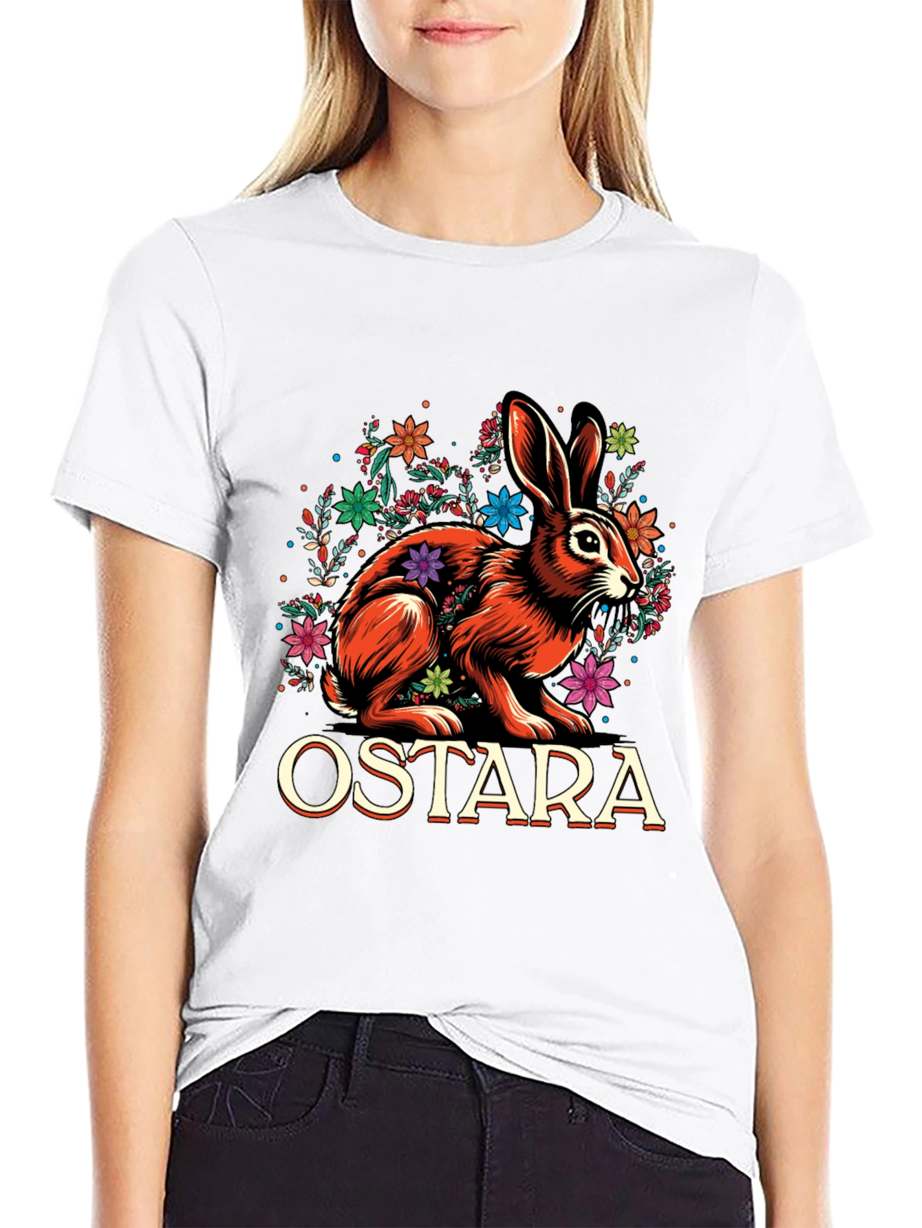 Ostara Hare T-Shirt - Spring Equinox Pagan Apparel