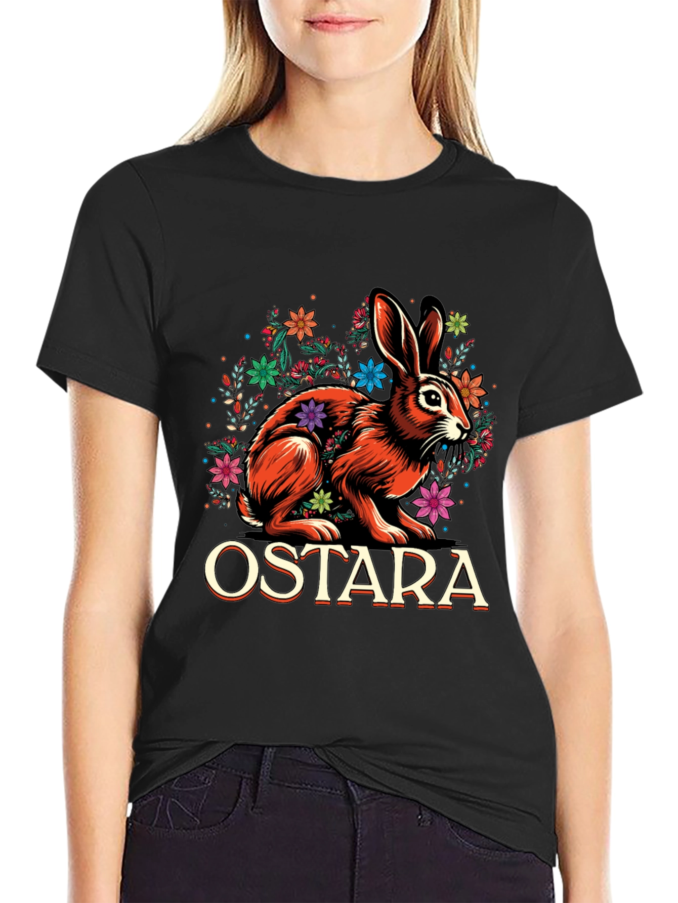 Ostara Hare T-Shirt - Spring Equinox Pagan Apparel