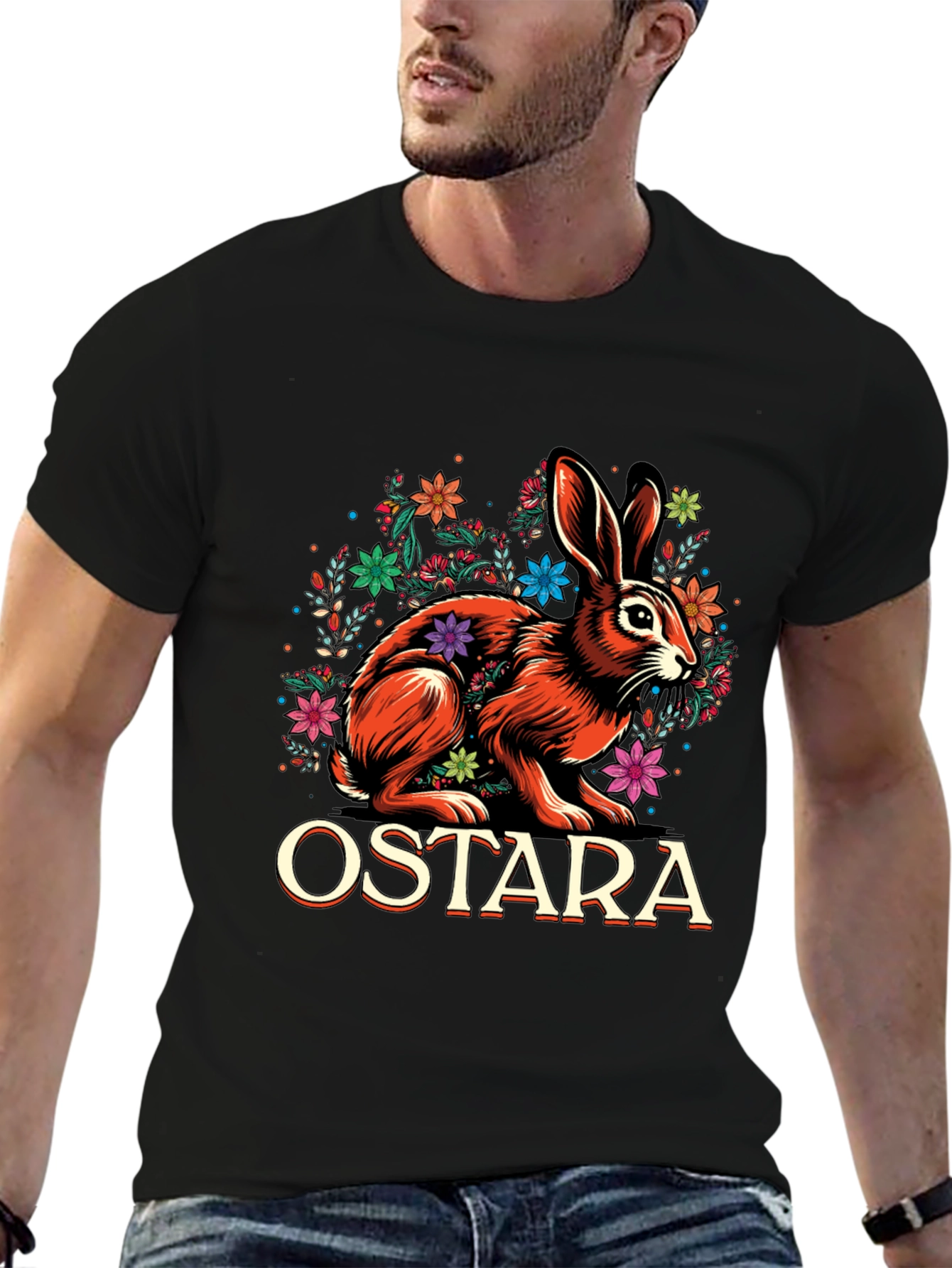 Ostara Hare T-Shirt - Spring Equinox Pagan Apparel