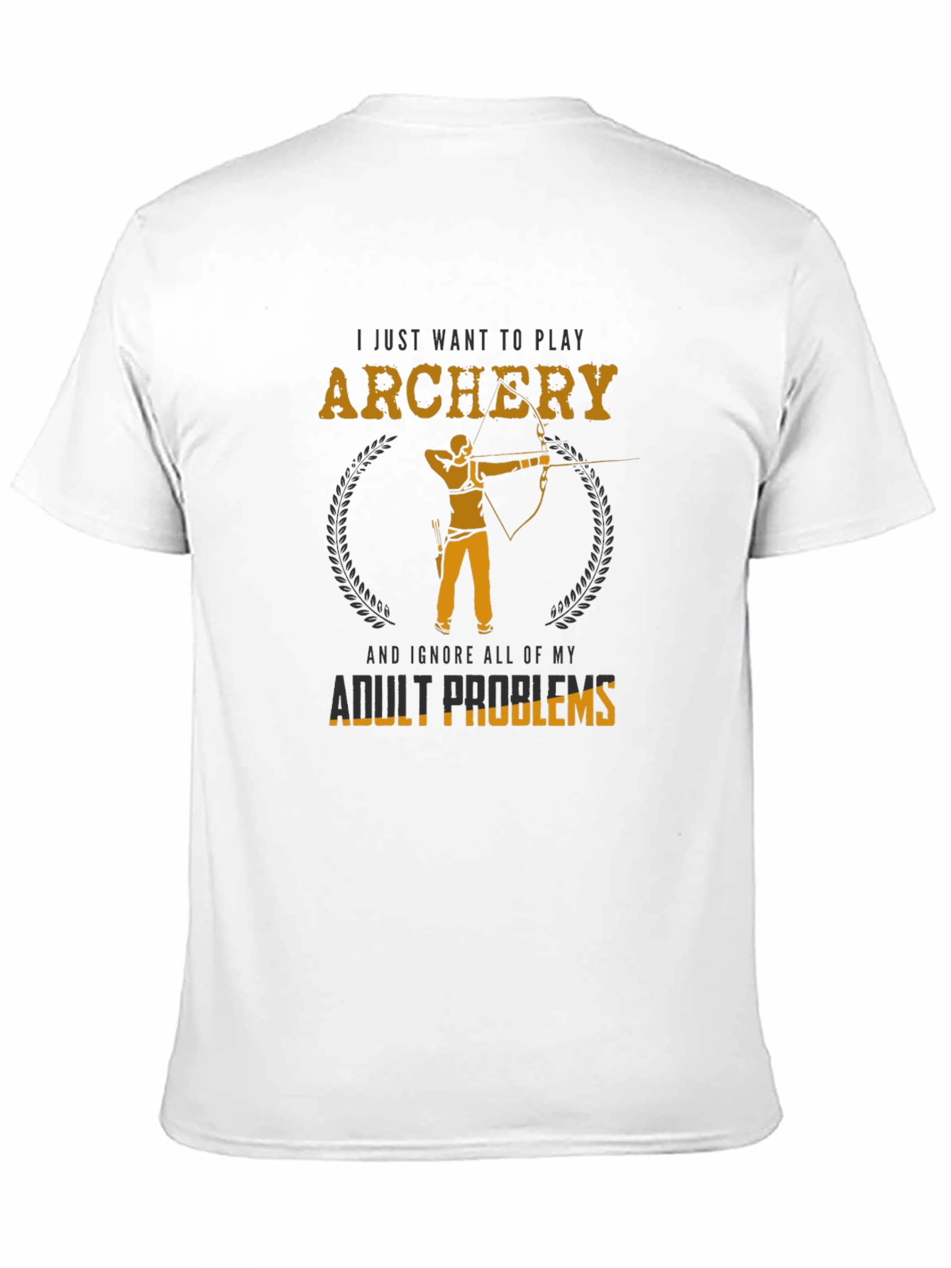 Archery Adult Problems Graphic Tee - Black