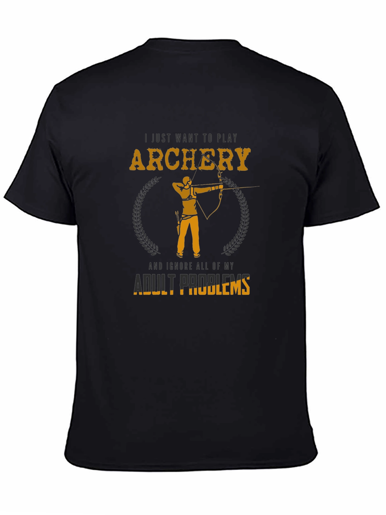 Archery Adult Problems Graphic Tee - Black