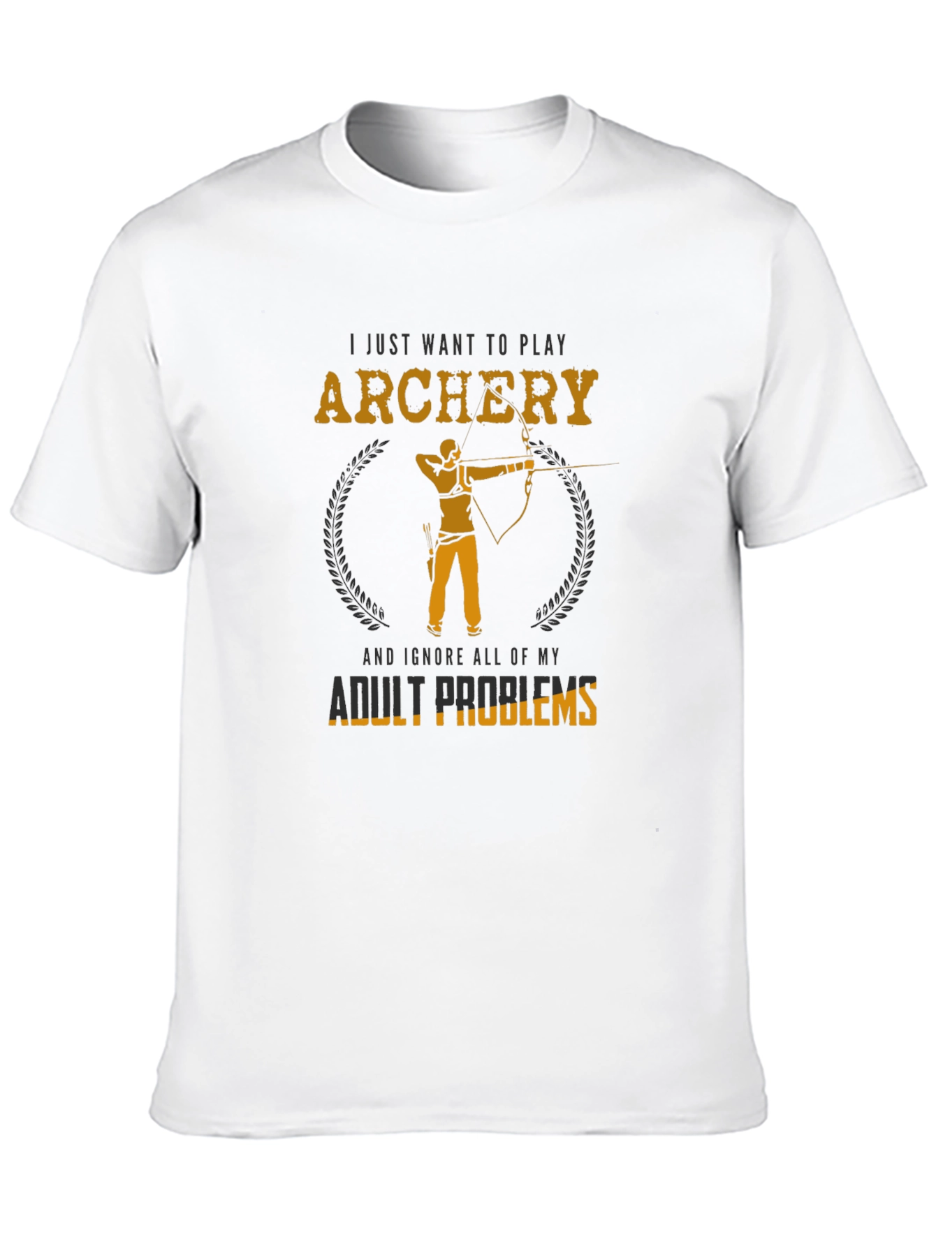 Archery Adult Problems Graphic Tee - Black