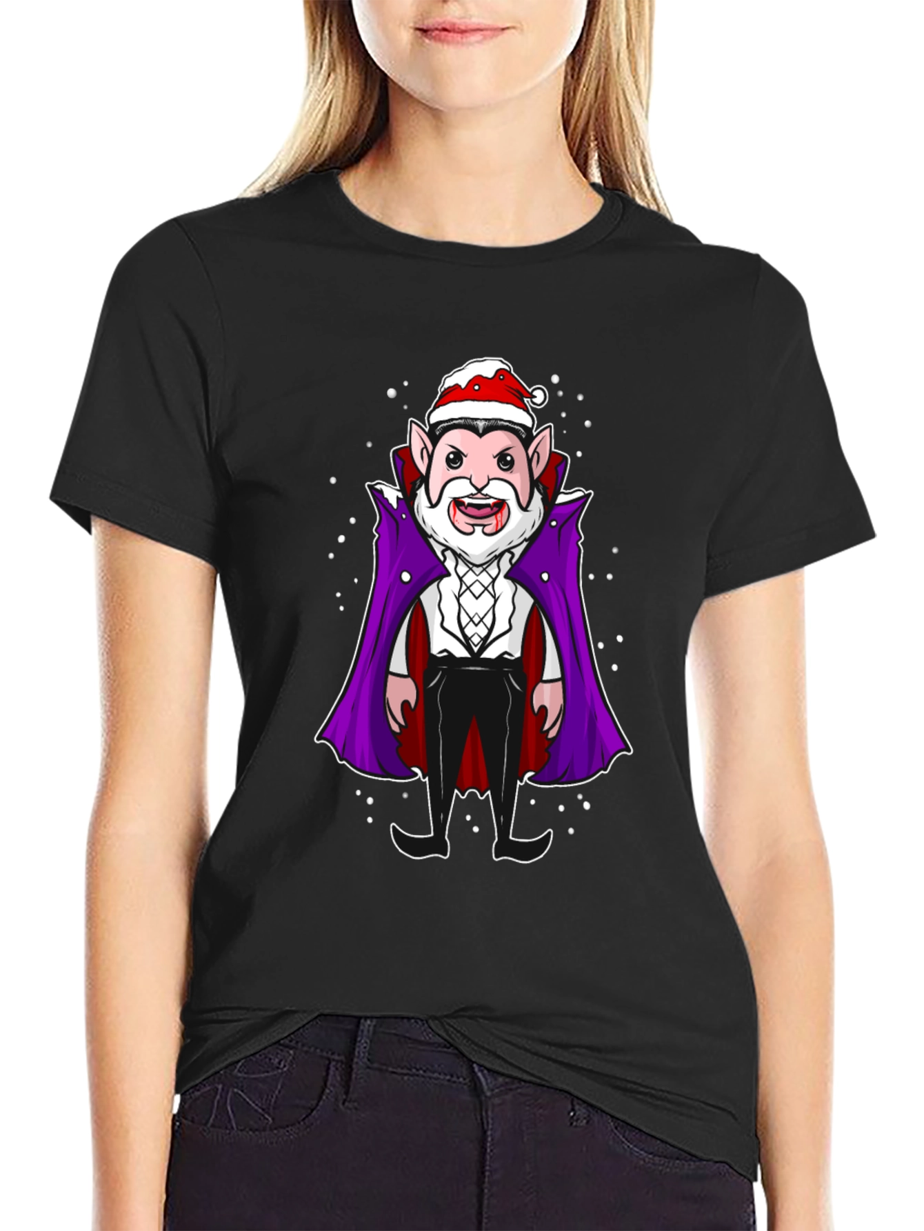 Festive Vampire Graphic Tee