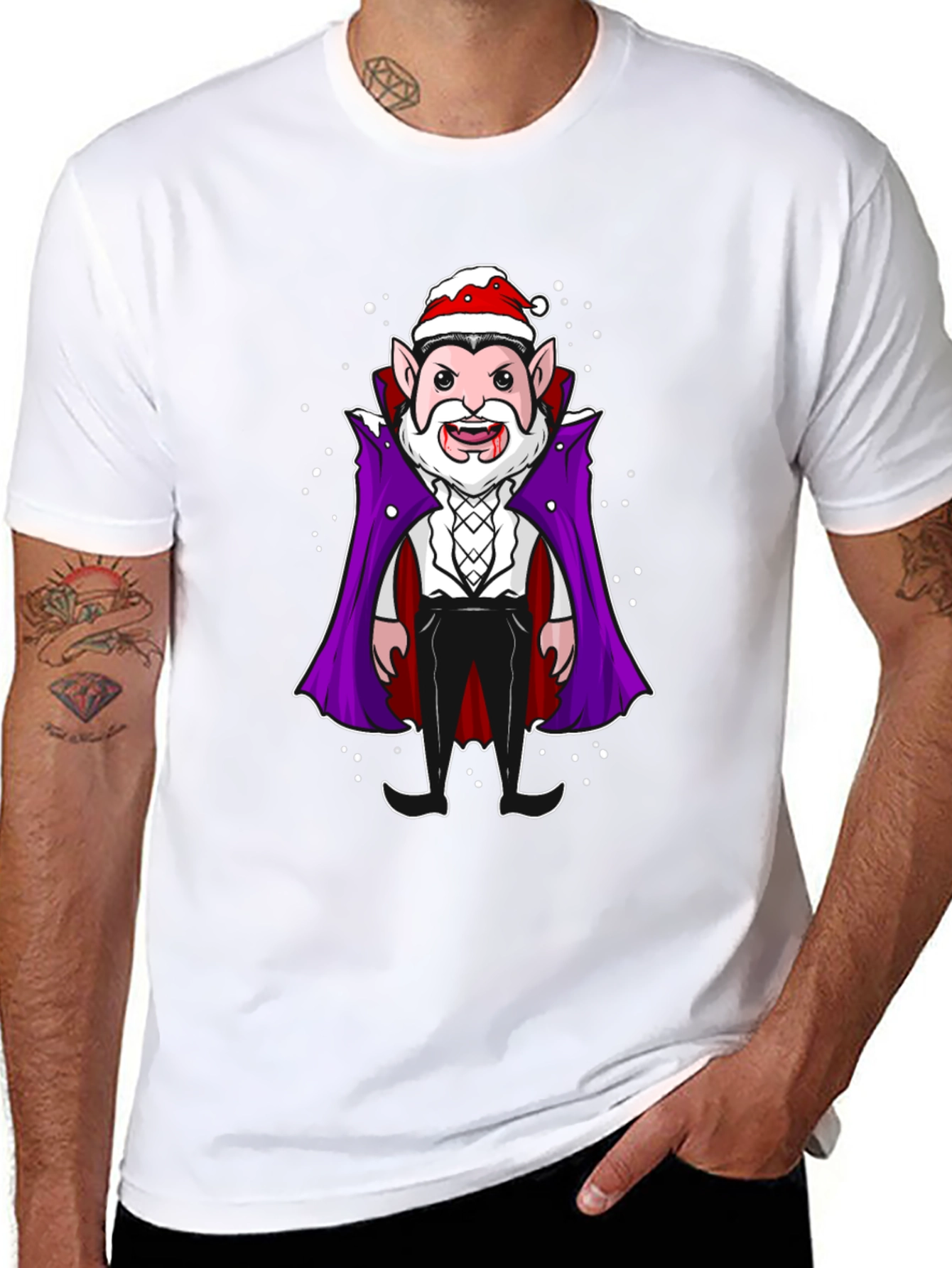 Festive Vampire Graphic Tee