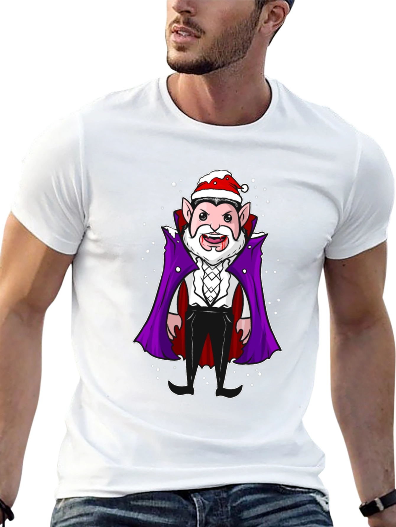 Festive Vampire Graphic Tee