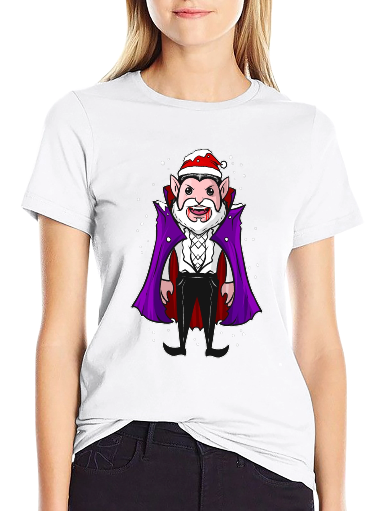 Festive Vampire Graphic Tee