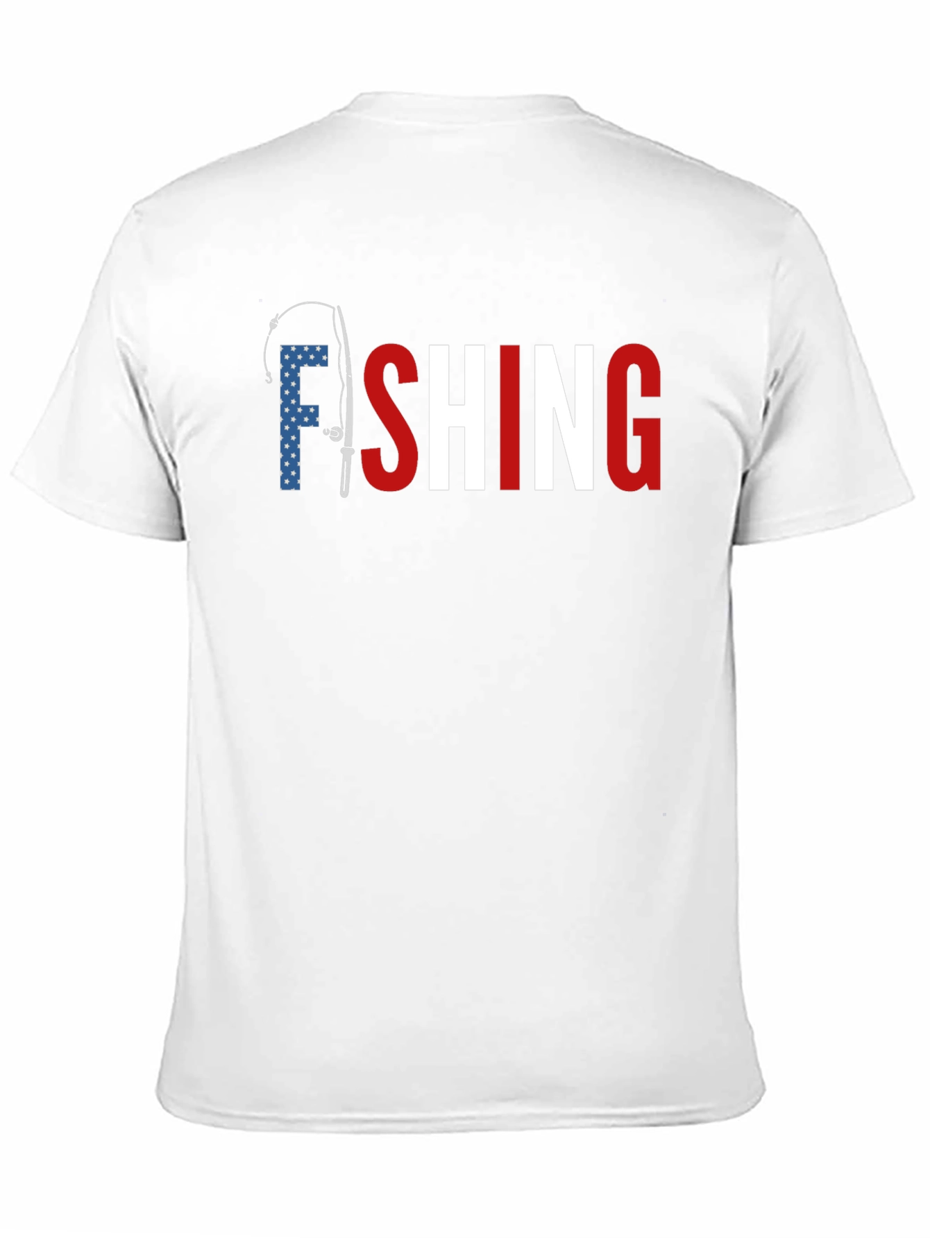 American Fishing T-Shirt - Patriotic Design