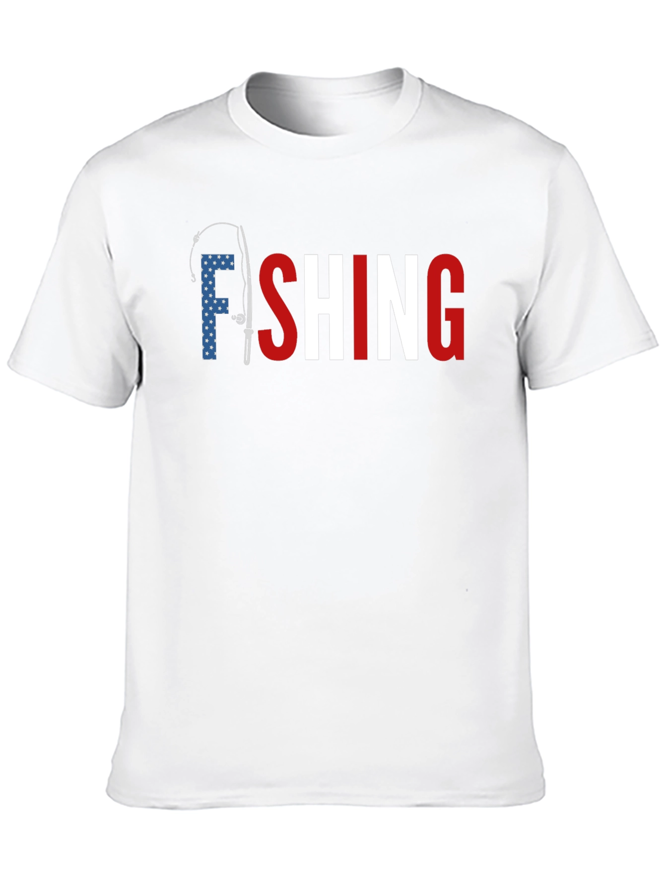 American Fishing T-Shirt - Patriotic Design