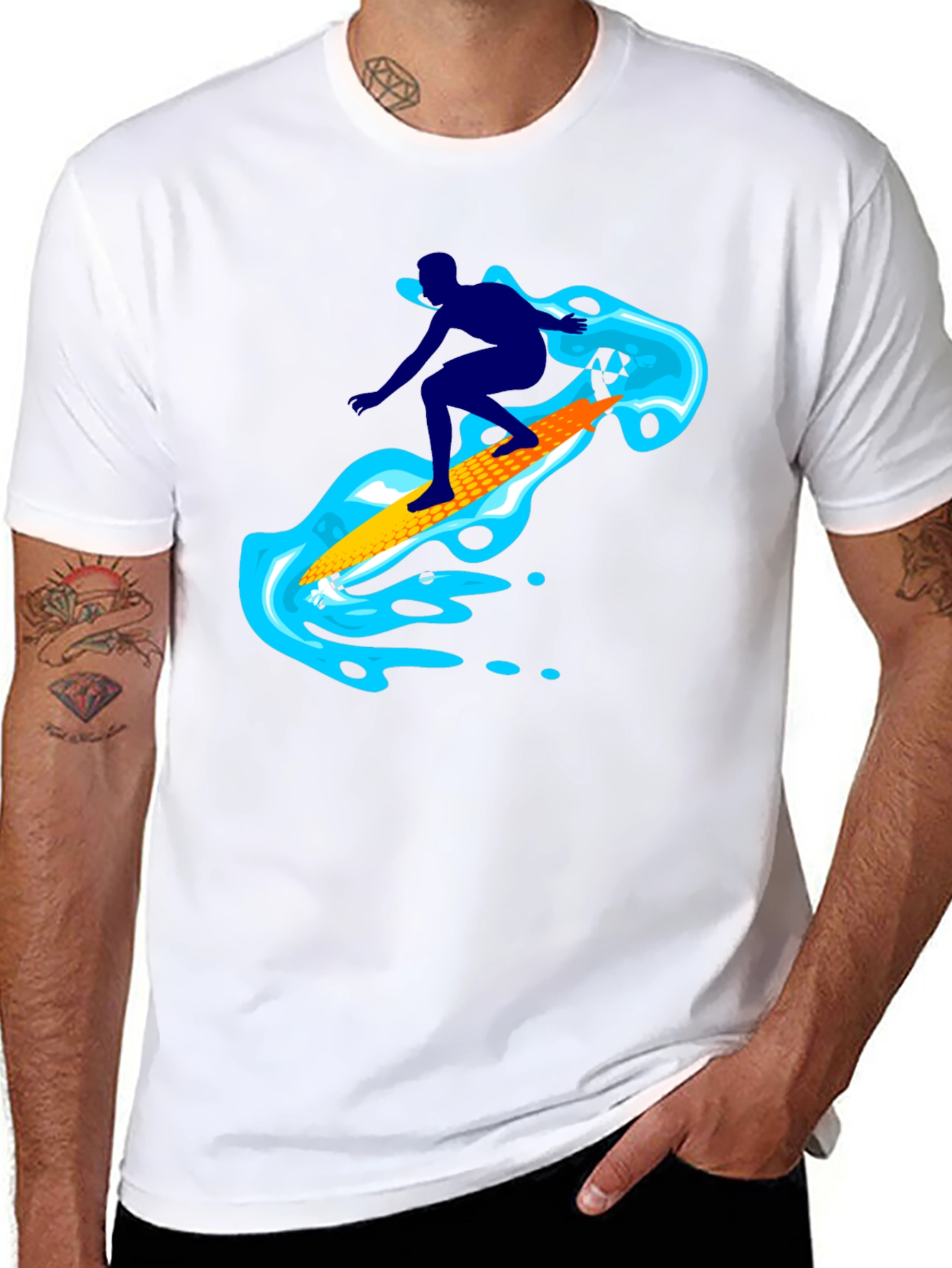 Surfer Graphic T-Shirt - Cool Summer Style