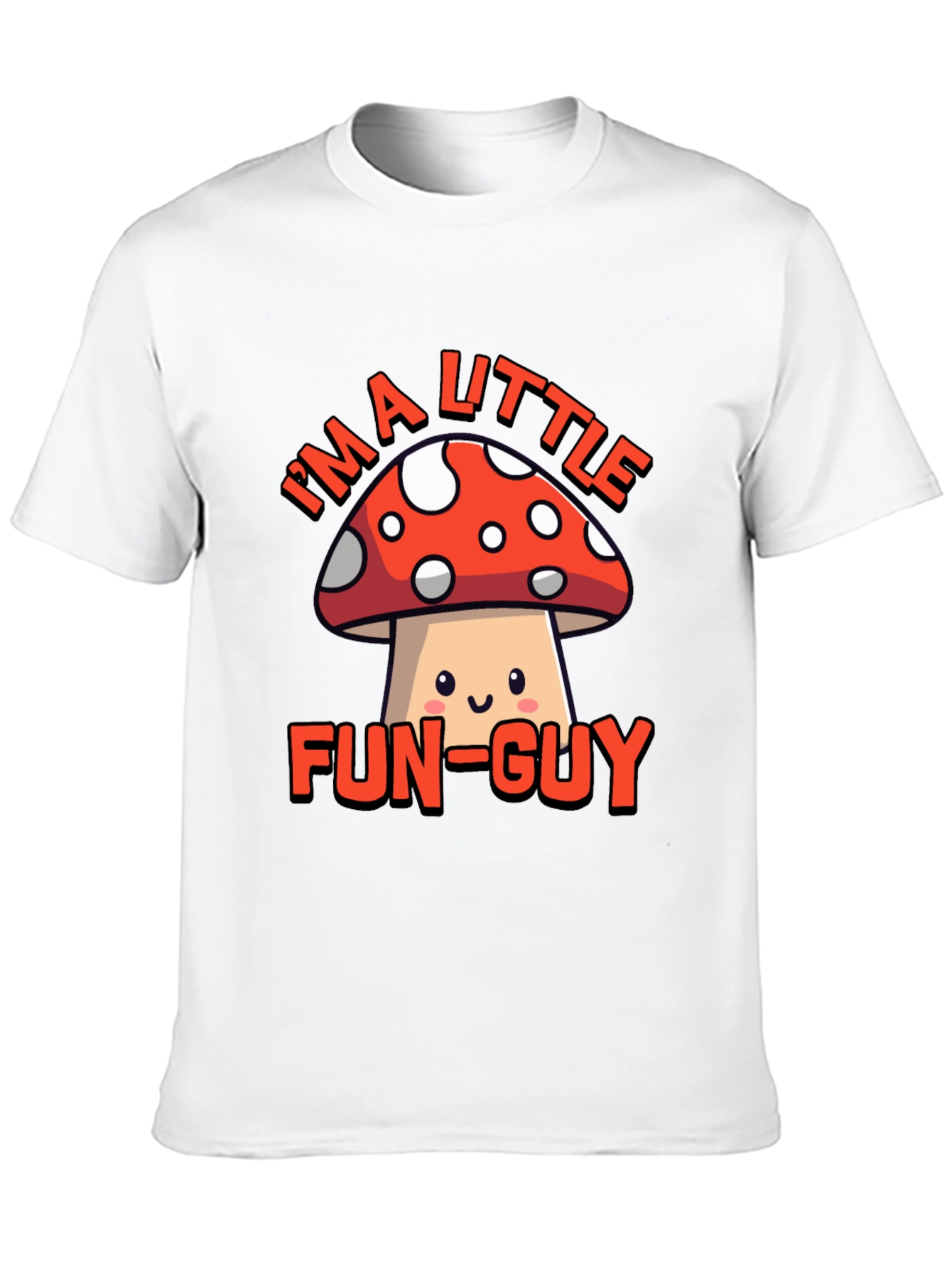 Fun-Guy Mushroom Graphic Tee - Novelty Humor Shirt
