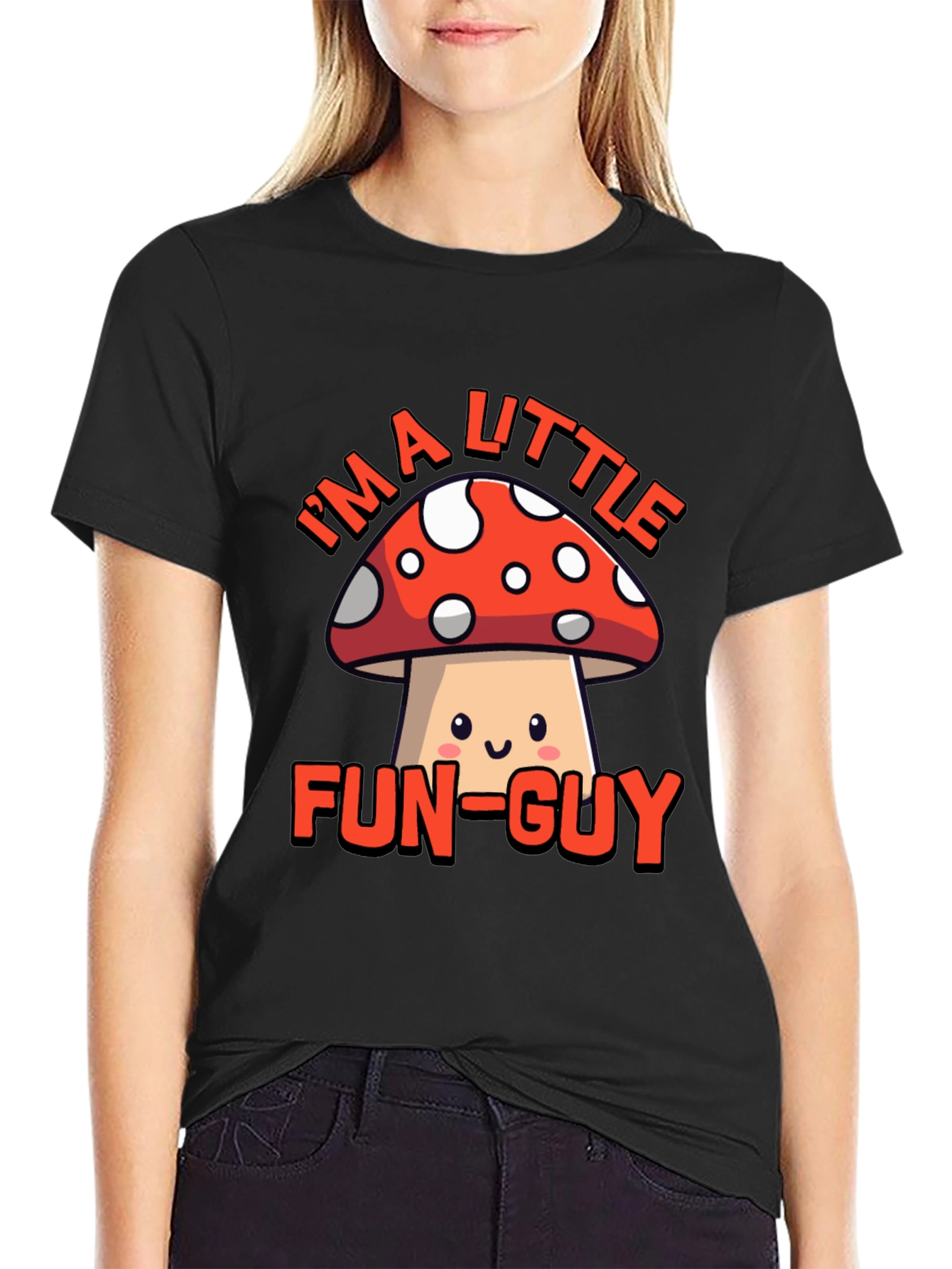 Fun-Guy Mushroom Graphic Tee - Novelty Humor Shirt