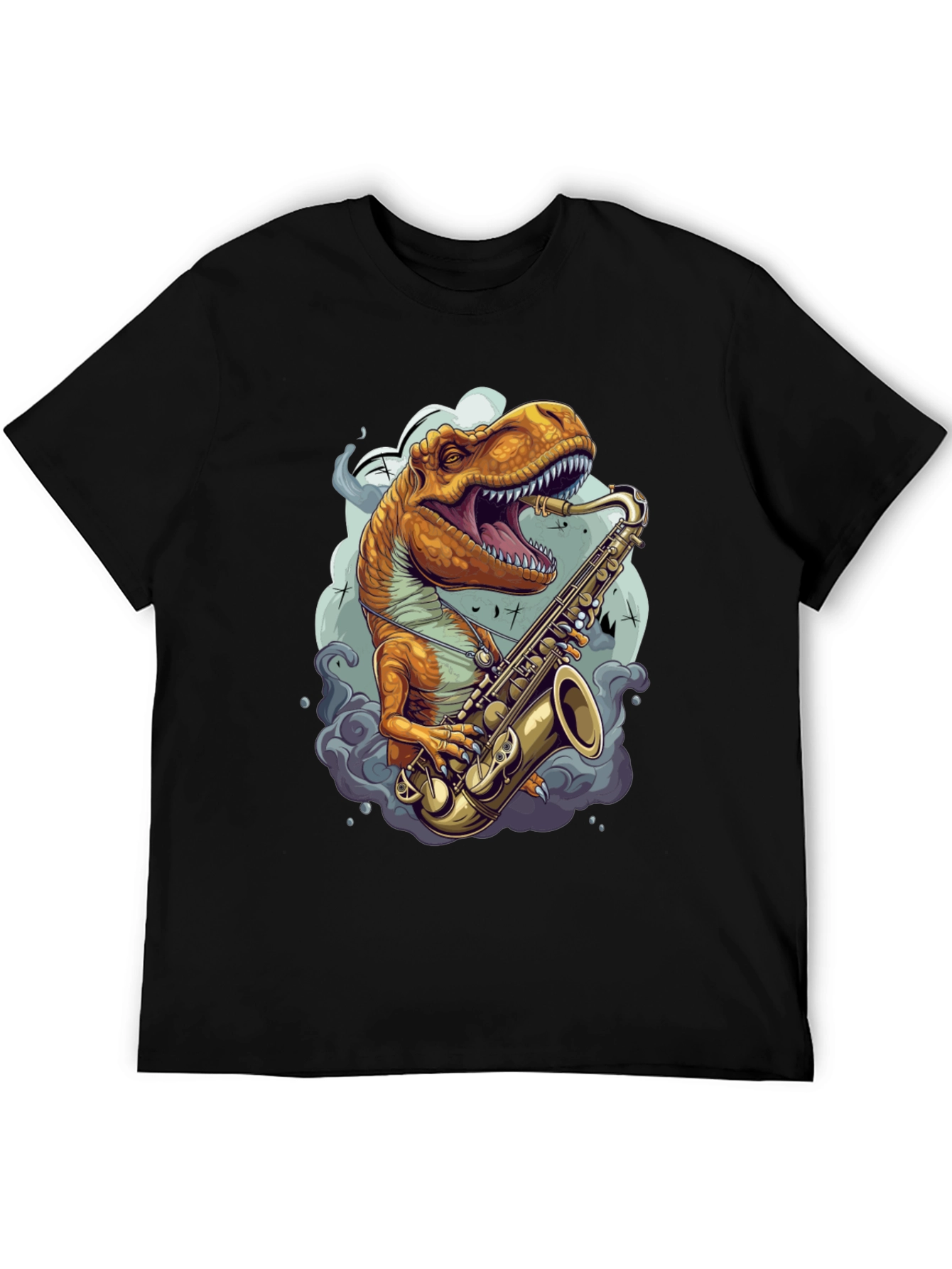 Dino Sax Player Graphic Tee