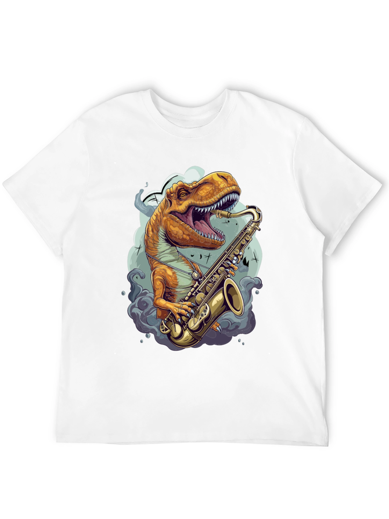 Dino Sax Player Graphic Tee