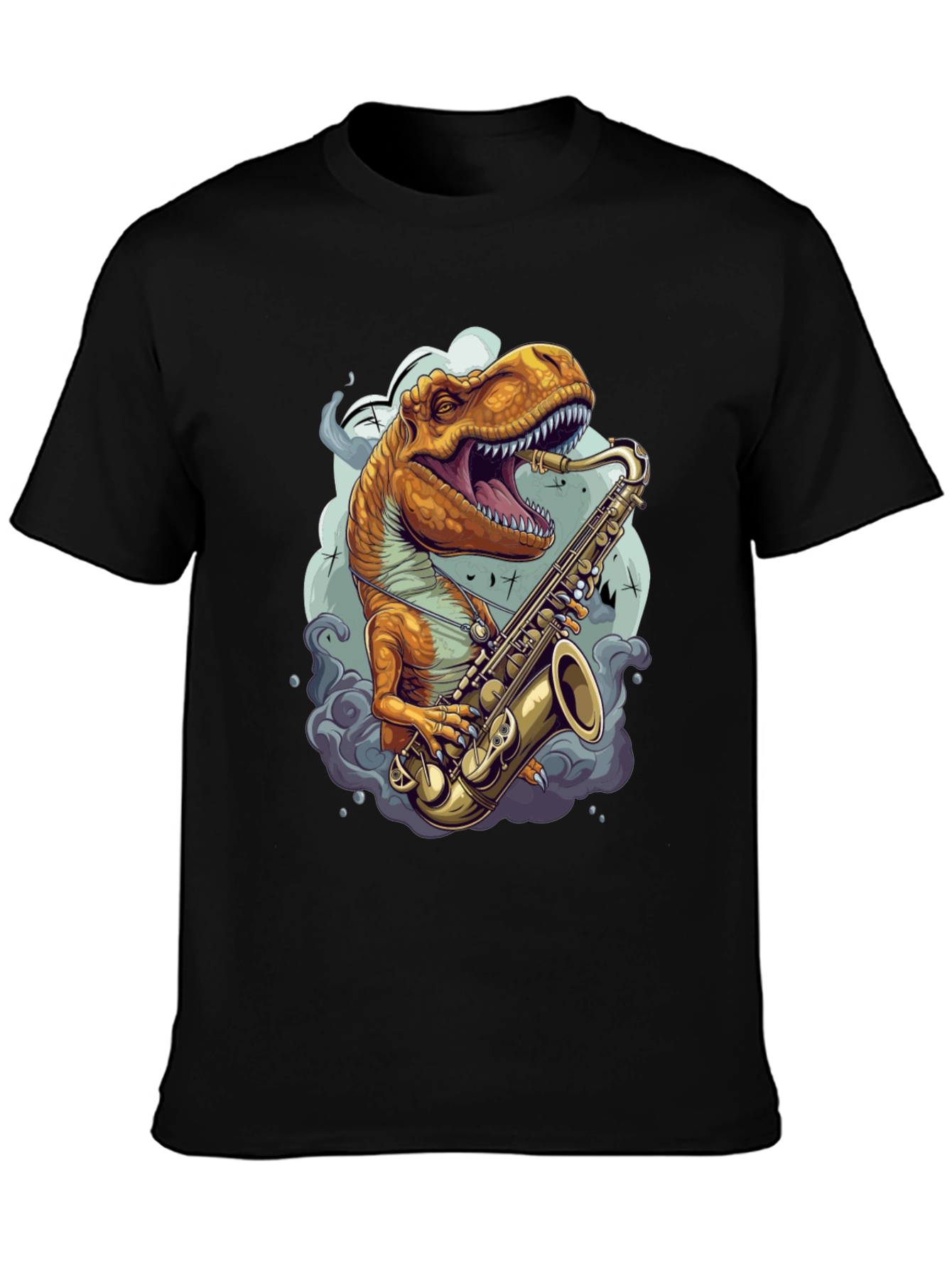 Dino Sax Player Graphic Tee