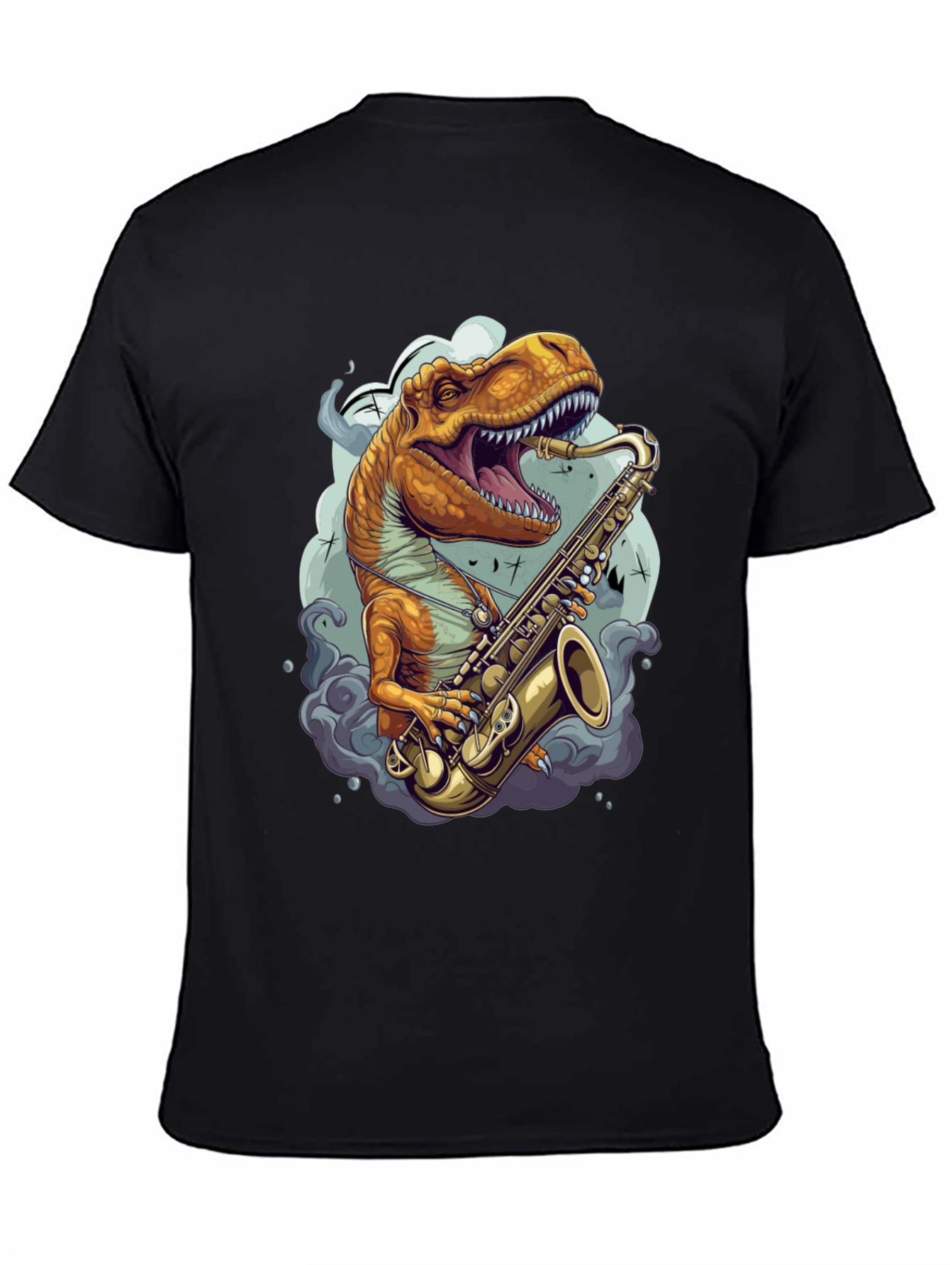 Dino Sax Player Graphic Tee