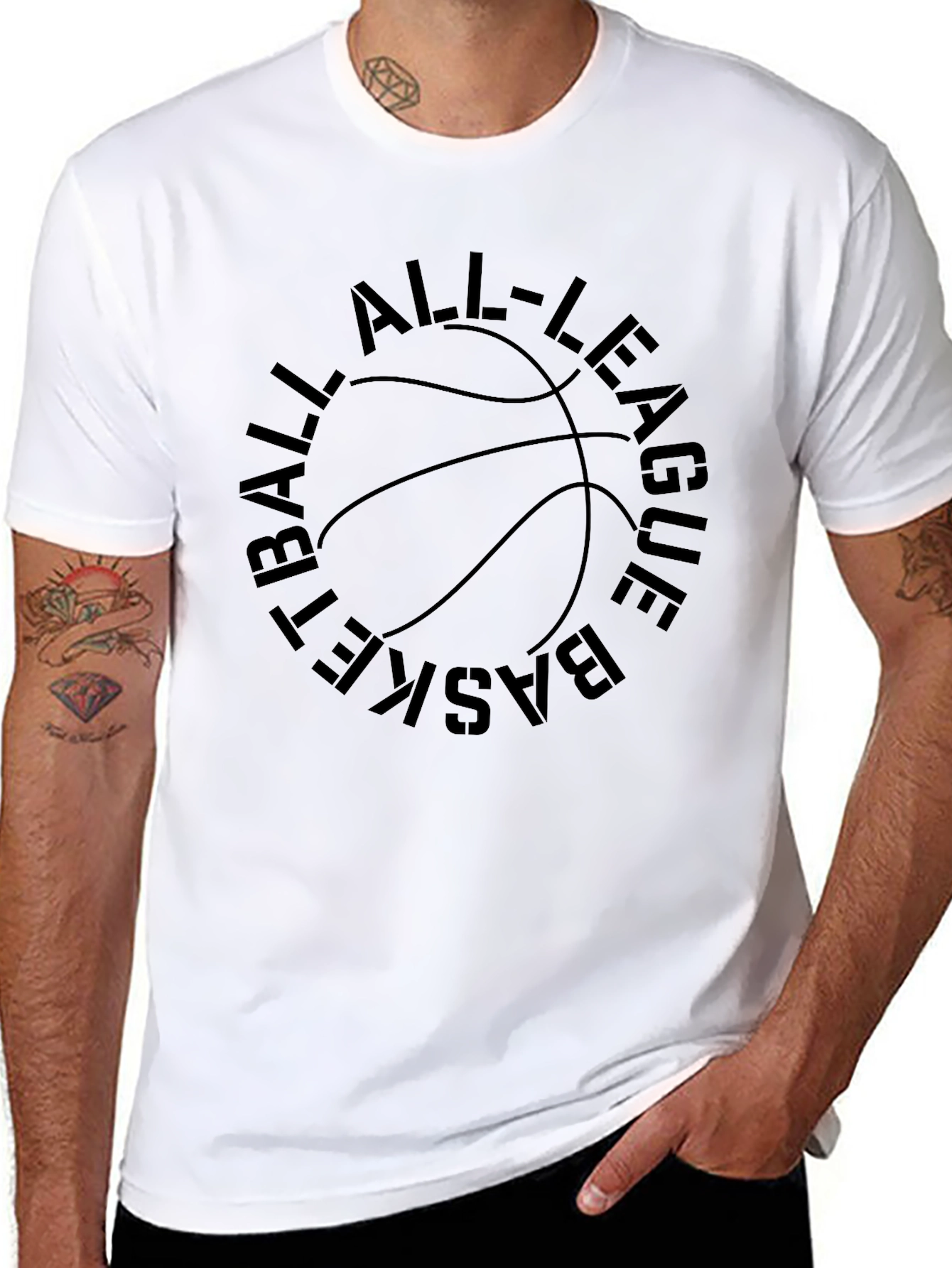 All-League Basketball Graphic T-Shirt