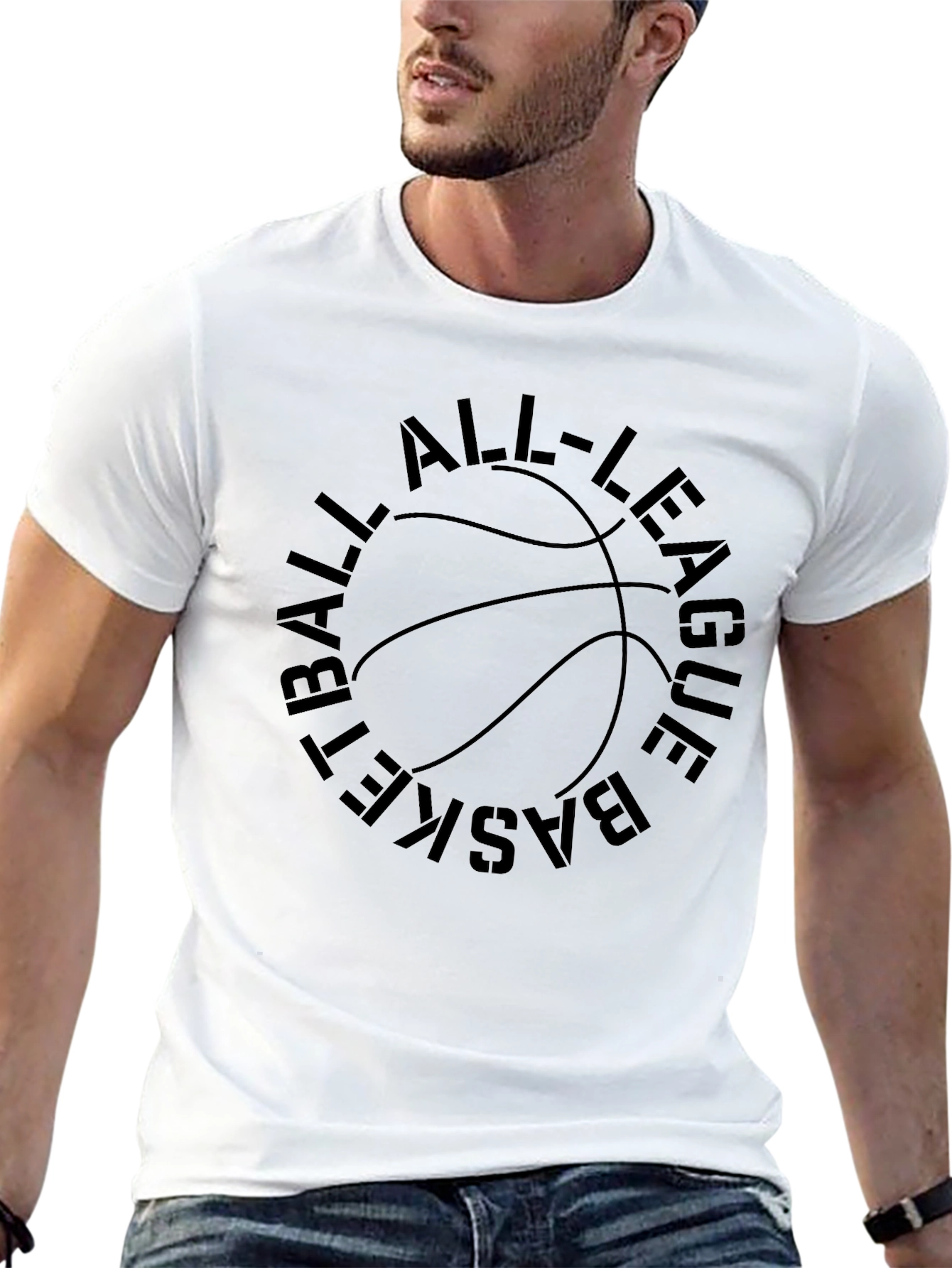 All-League Basketball Graphic T-Shirt