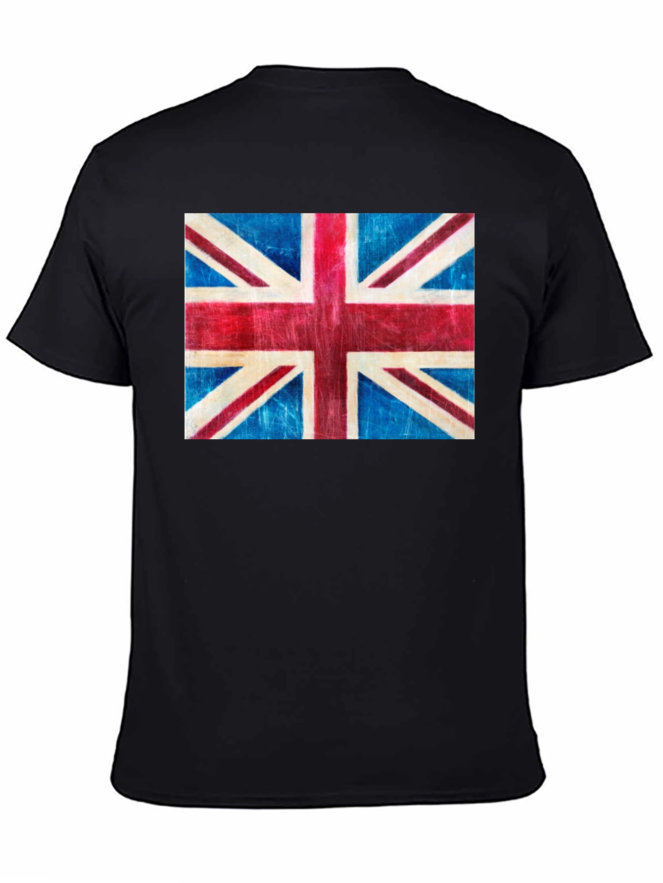 Union Jack Flag Graphic Tee - Black