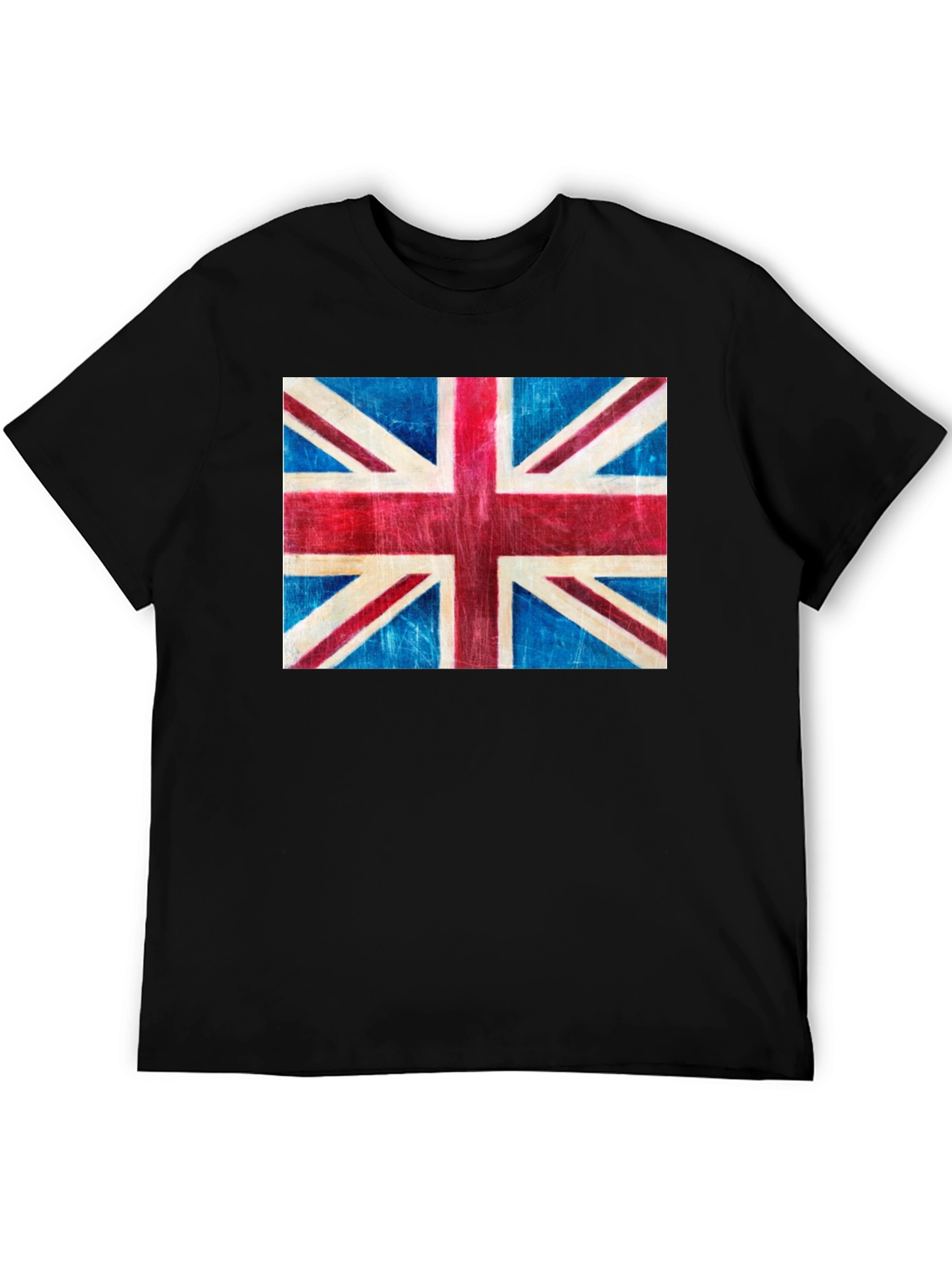 Union Jack Flag Graphic Tee - Black