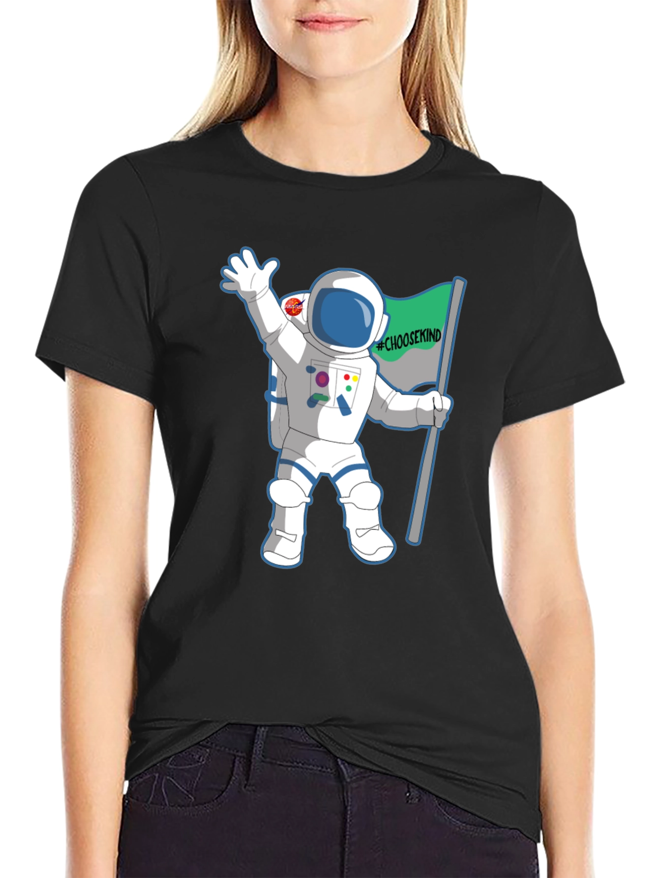 Choose Kind Astronaut Graphic T-Shirt