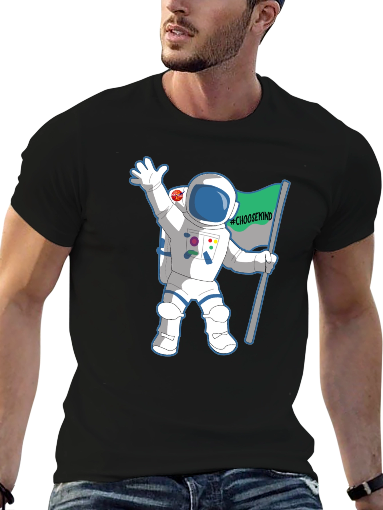 Choose Kind Astronaut Graphic T-Shirt