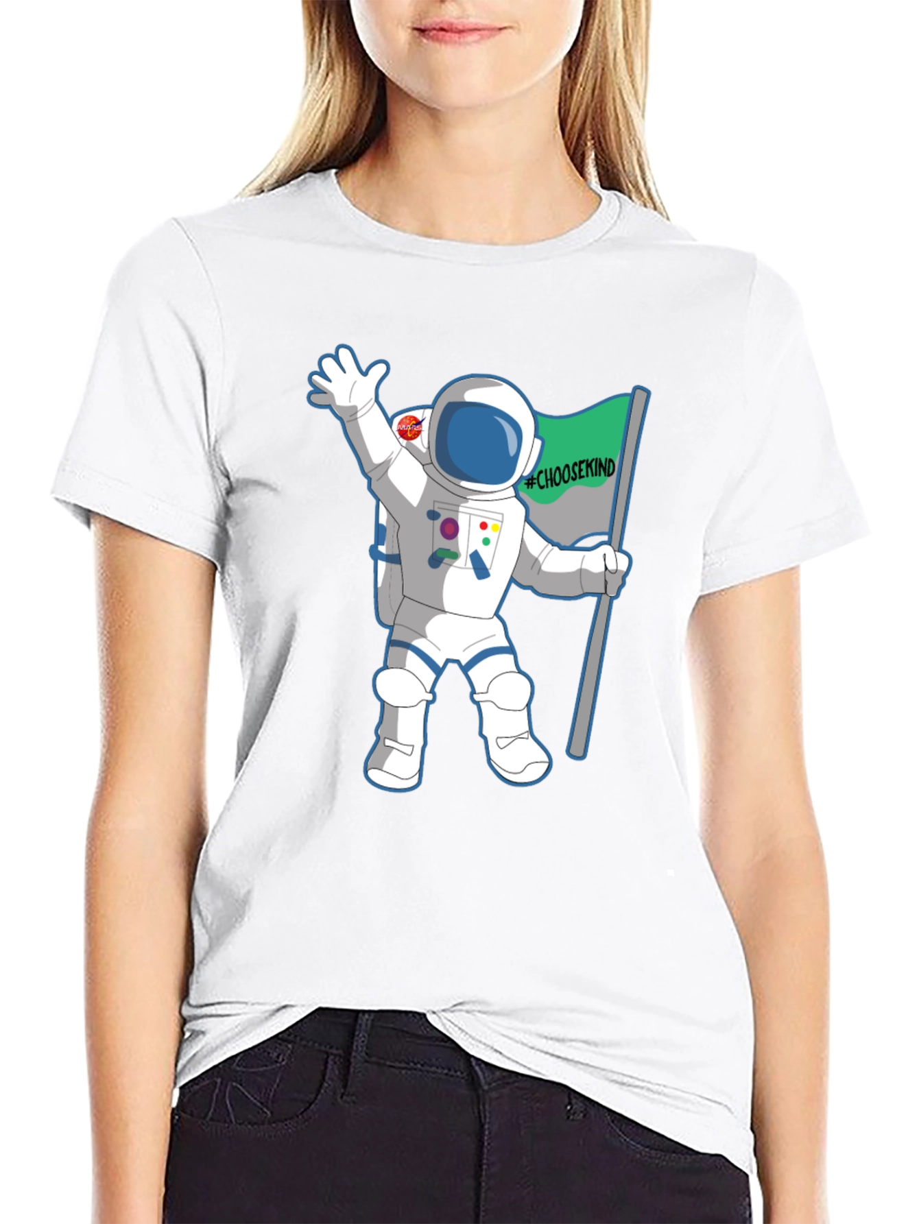 Choose Kind Astronaut Graphic T-Shirt