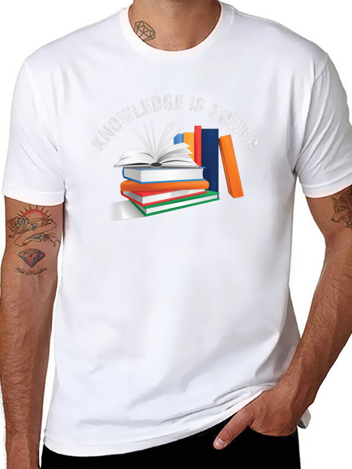 Knowledge is Power Graphic Tee - Black