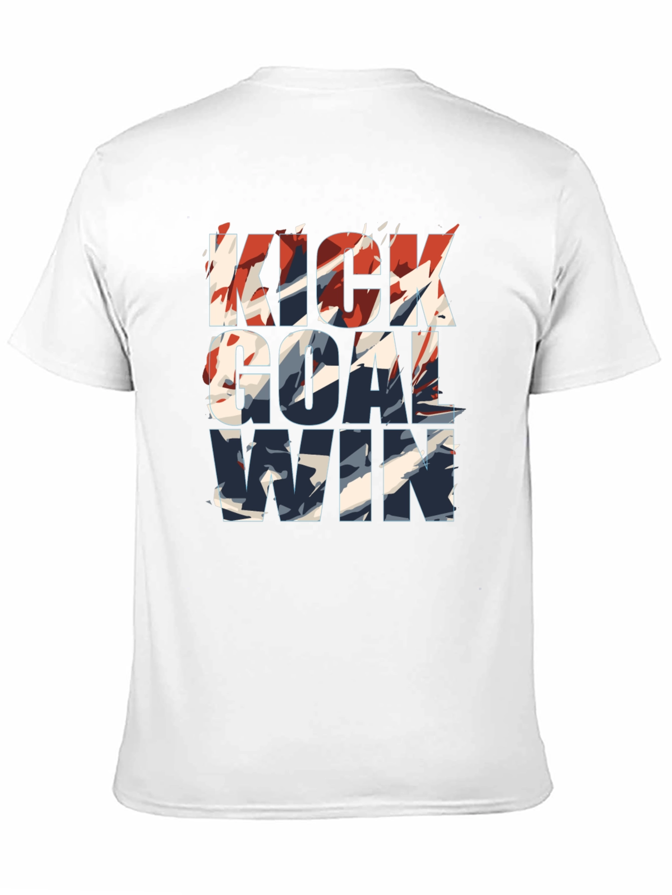 Kick Goal Win Graphic Tee - Trendy Soccer Shirt