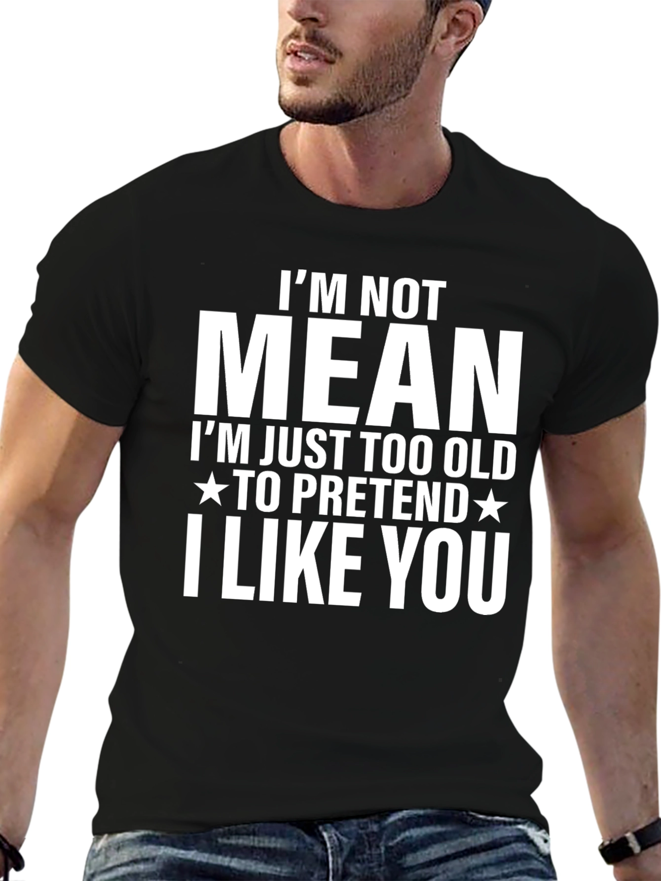 Funny Im Not Mean Graphic T-Shirt