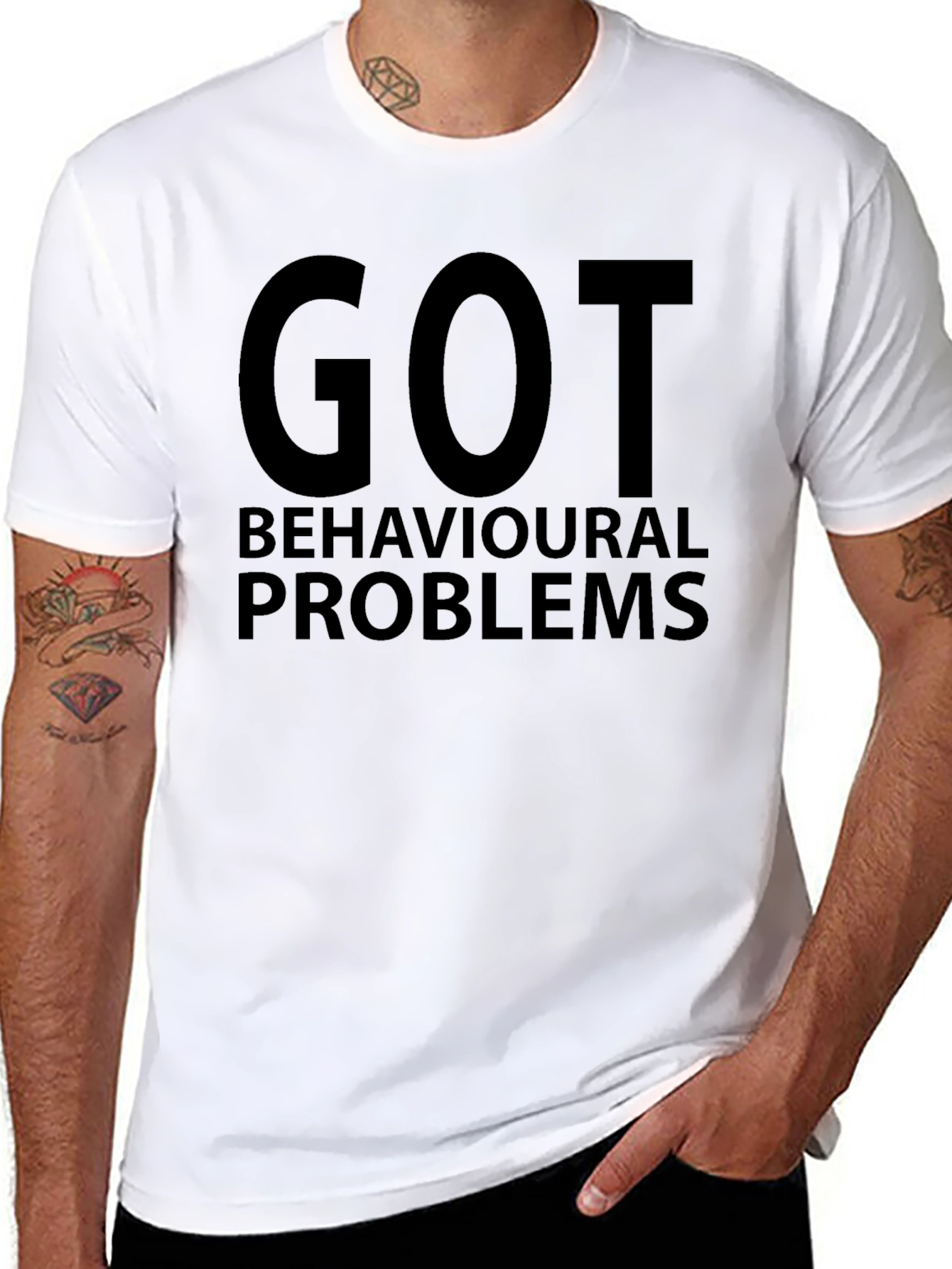 Got Behavioural Problems Mens Black T-Shirt