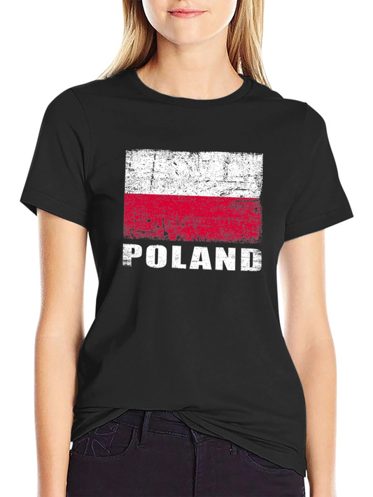 Poland Flag T-Shirt - Vintage Style Polish Pride Tee