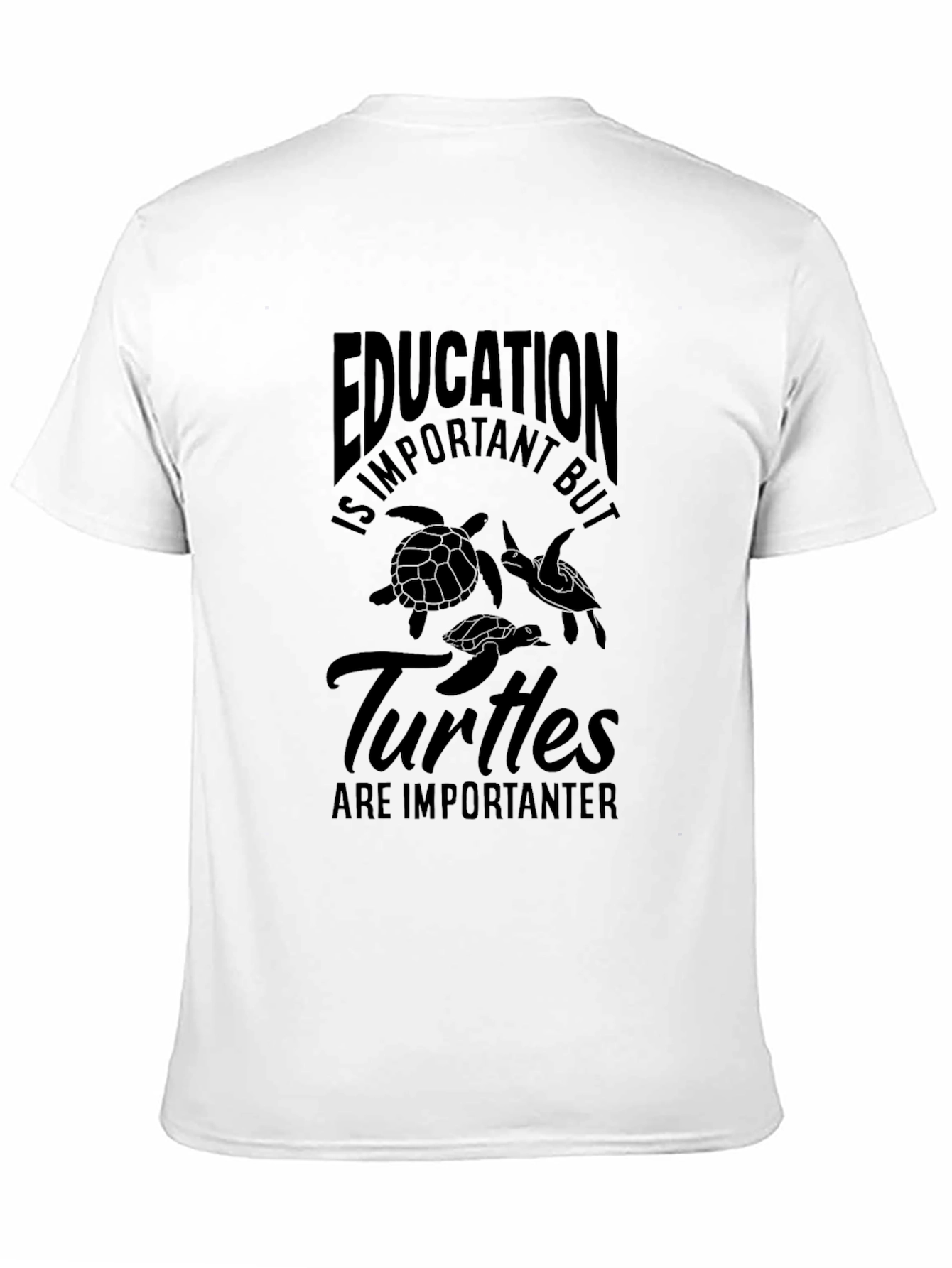 Education vs. Turtles T-Shirt